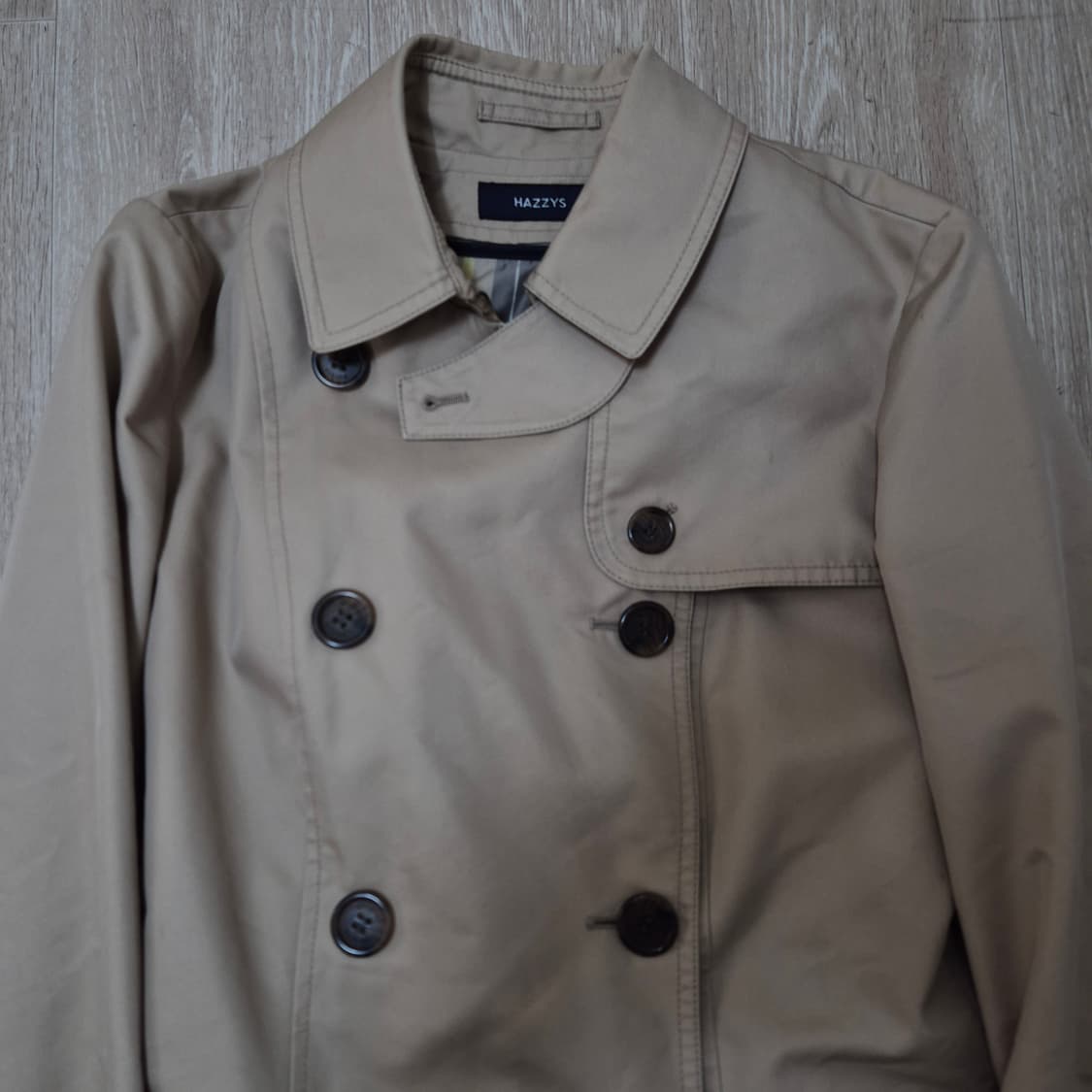 헤지스 투안감 모직 더블 트렌치코트 85-160 상품이미지2