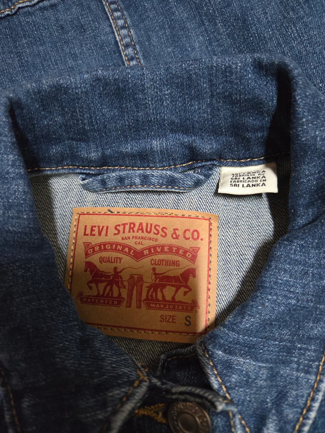 리바이스 여성 데님 청자켓(S사이즈) 상품이미지6