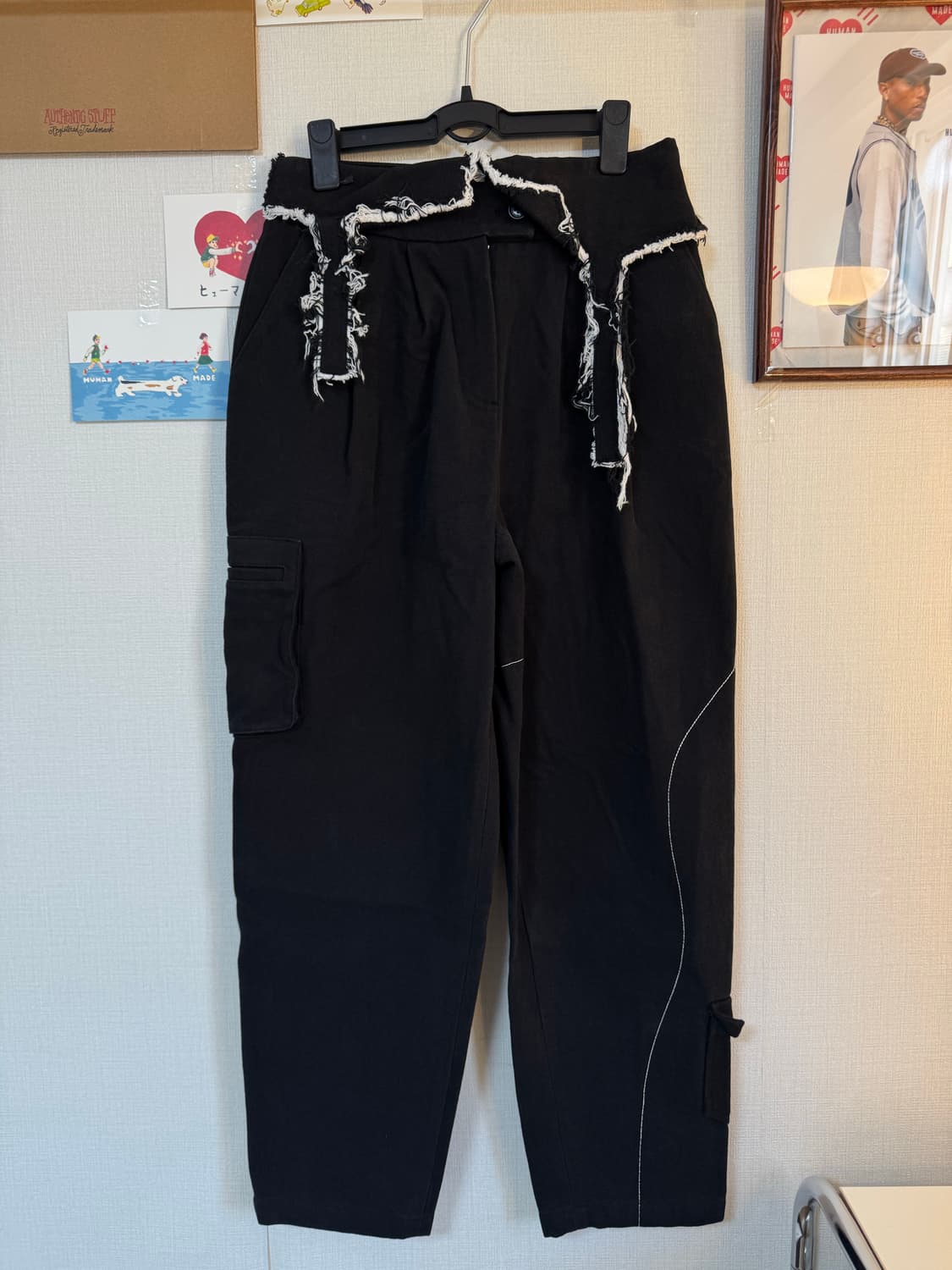 [S]MATIN KIM 마뗑킴 디테일 팬츠 블랙 상품이미지1