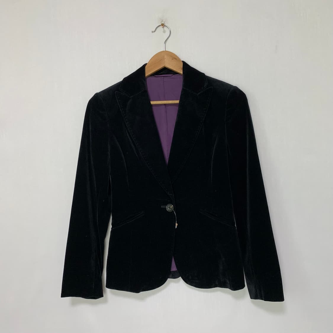 유나이티드 애로우 도쿄 일본빈티지 벨벳 싱글 버튼 블레이저 자켓 상품이미지1