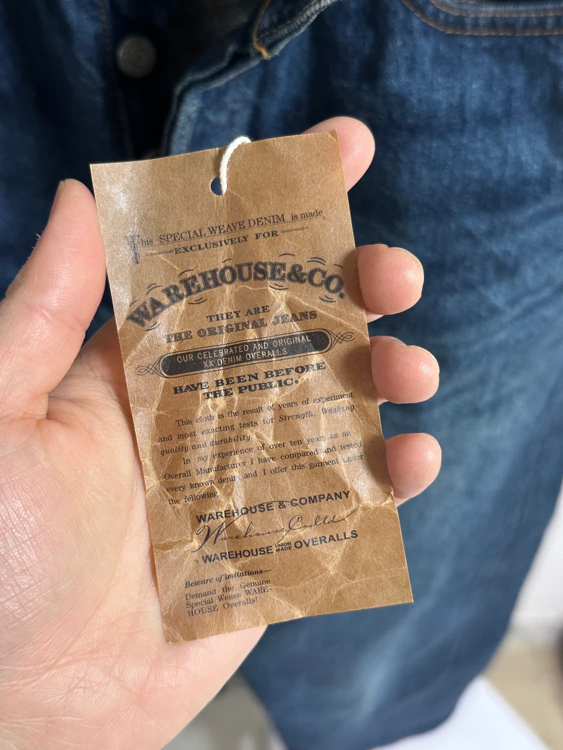 [32]웨어하우스 1101 미디움 인디고 데님 상품이미지7