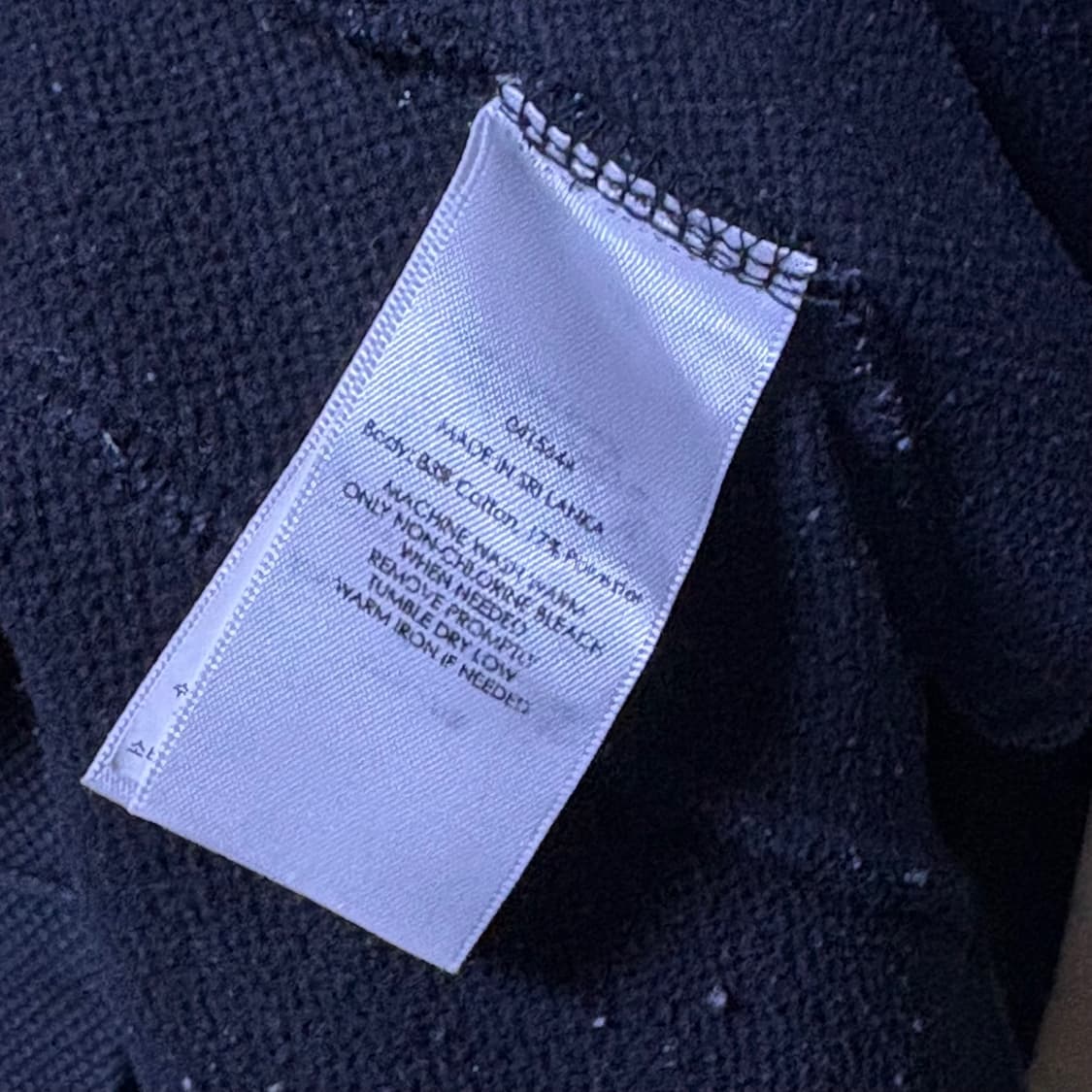 폴로 랄프로렌 패치 롱슬리브 검정 s 상품이미지6