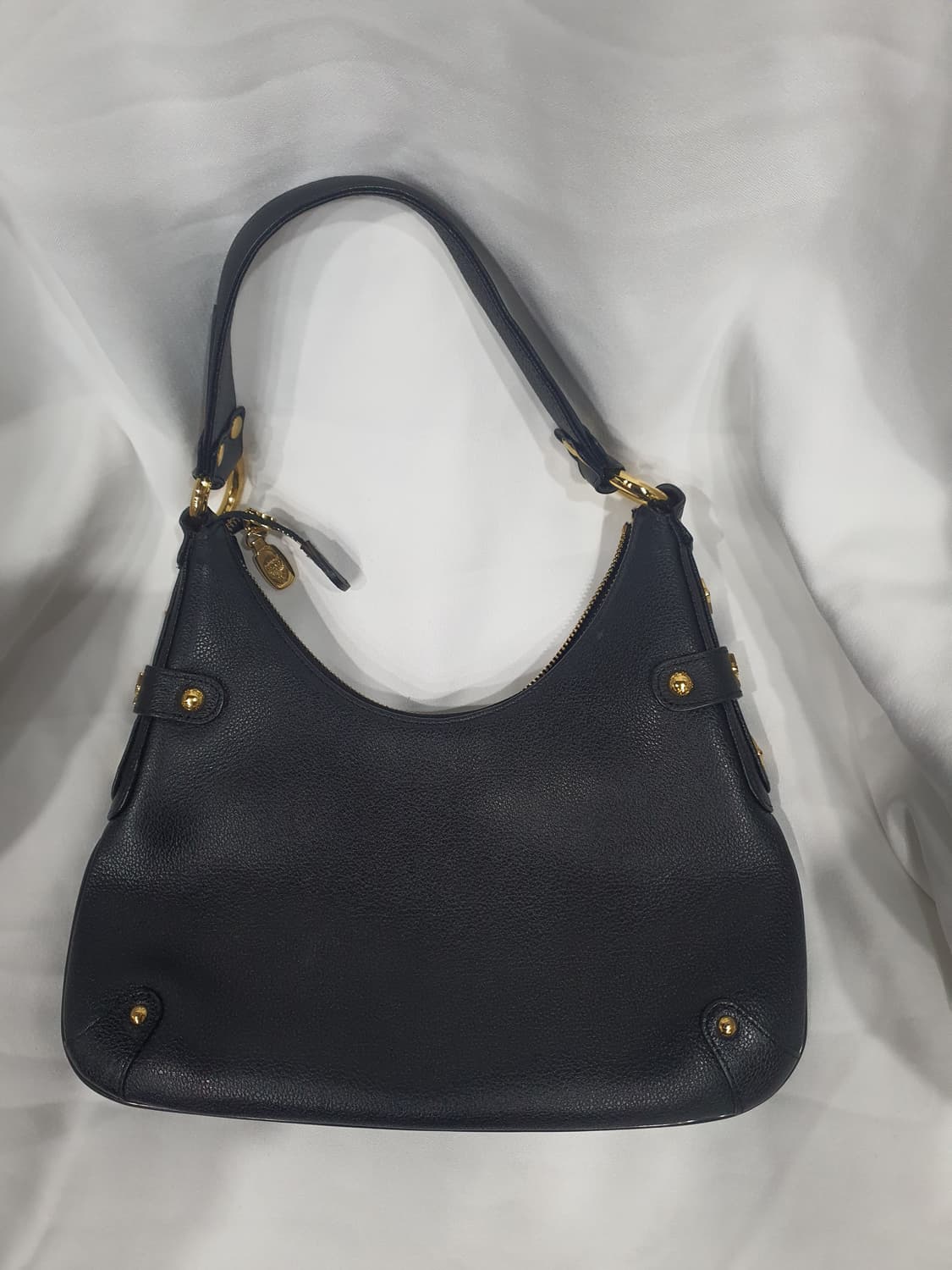 MCM 블랙 가죽 숄더백(정품) 상품이미지8