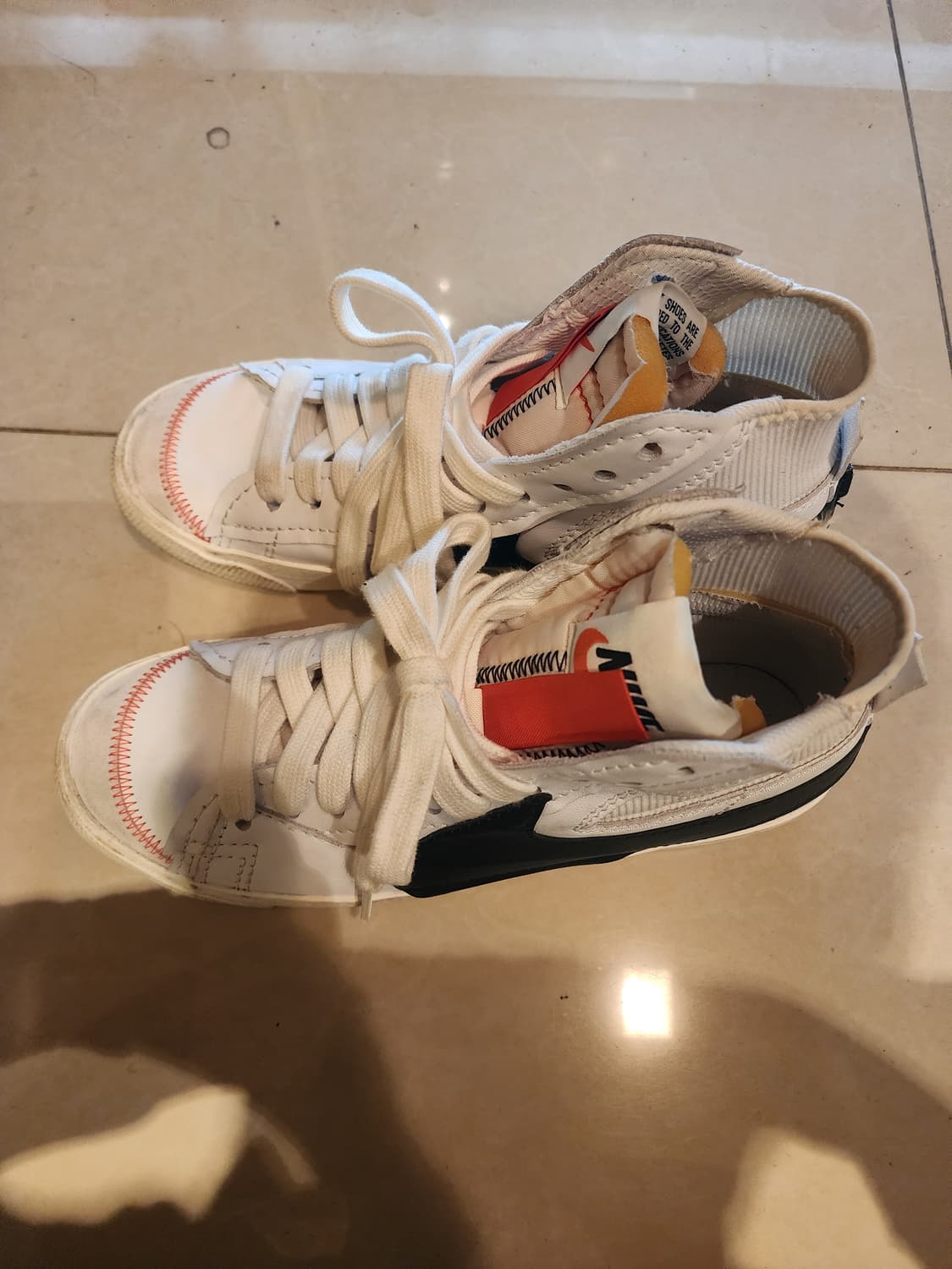 NIKE 나이키 블레이저 미드77 흰검 스니커즈 275mm 농구화 운동화 상품이미지1