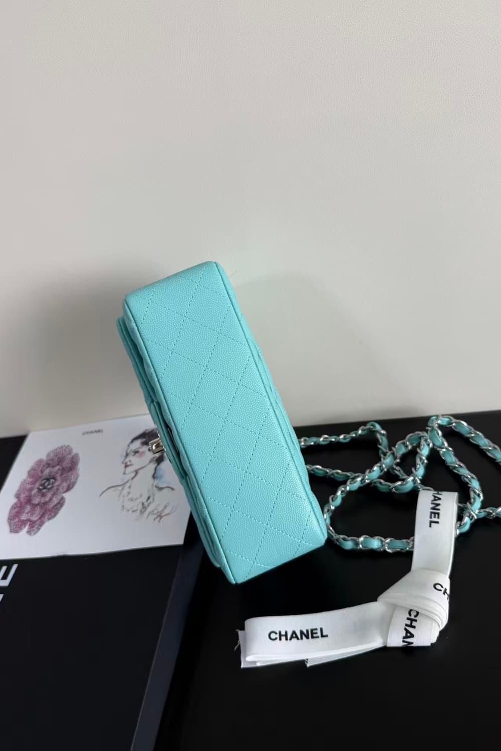 샤넬 클래식 뉴미니 골드볼 램스킨 내장칩 AS1787 상품이미지7