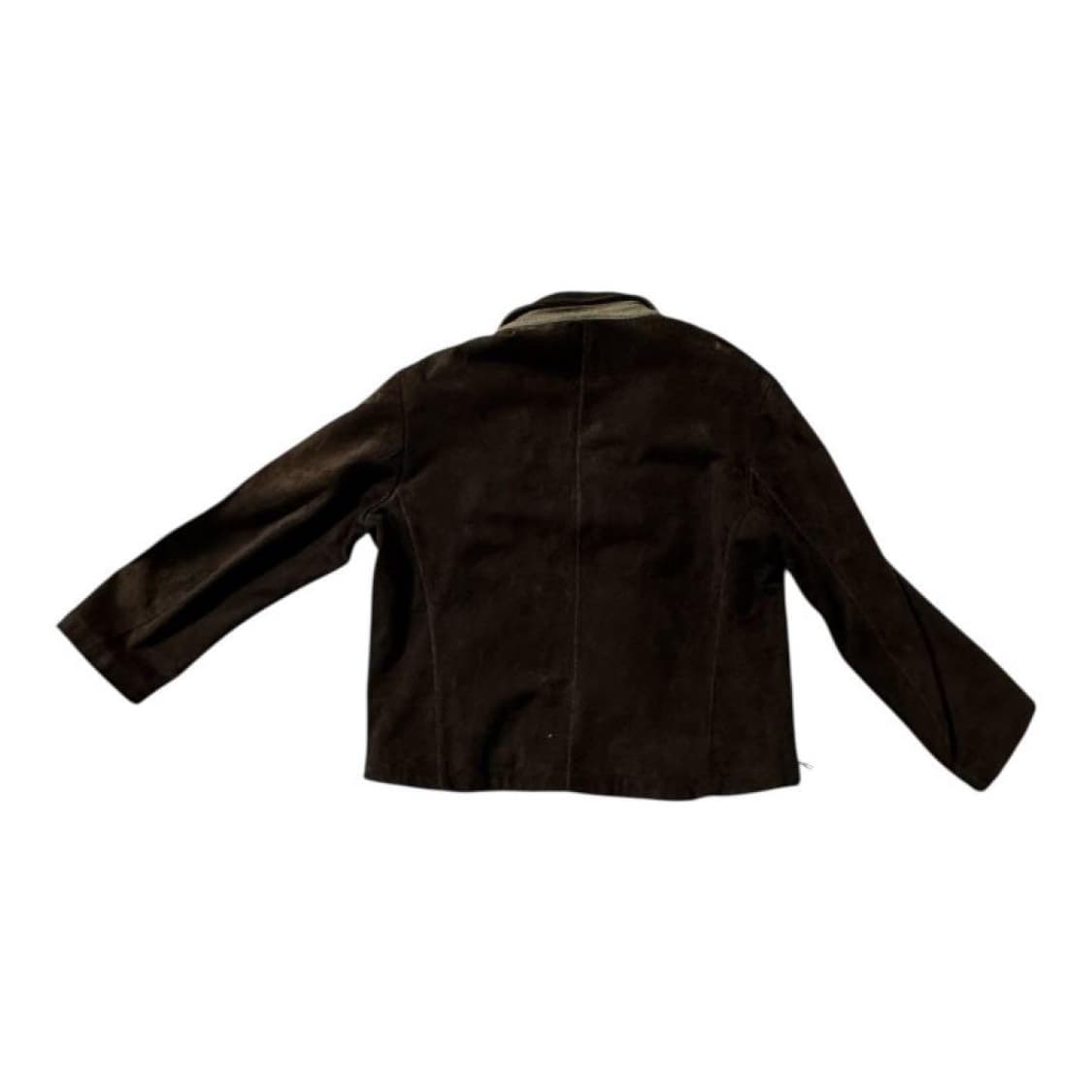 KRIZIA UOMO Italy 램스킨 스웨이드 다크 브라운 상품이미지2