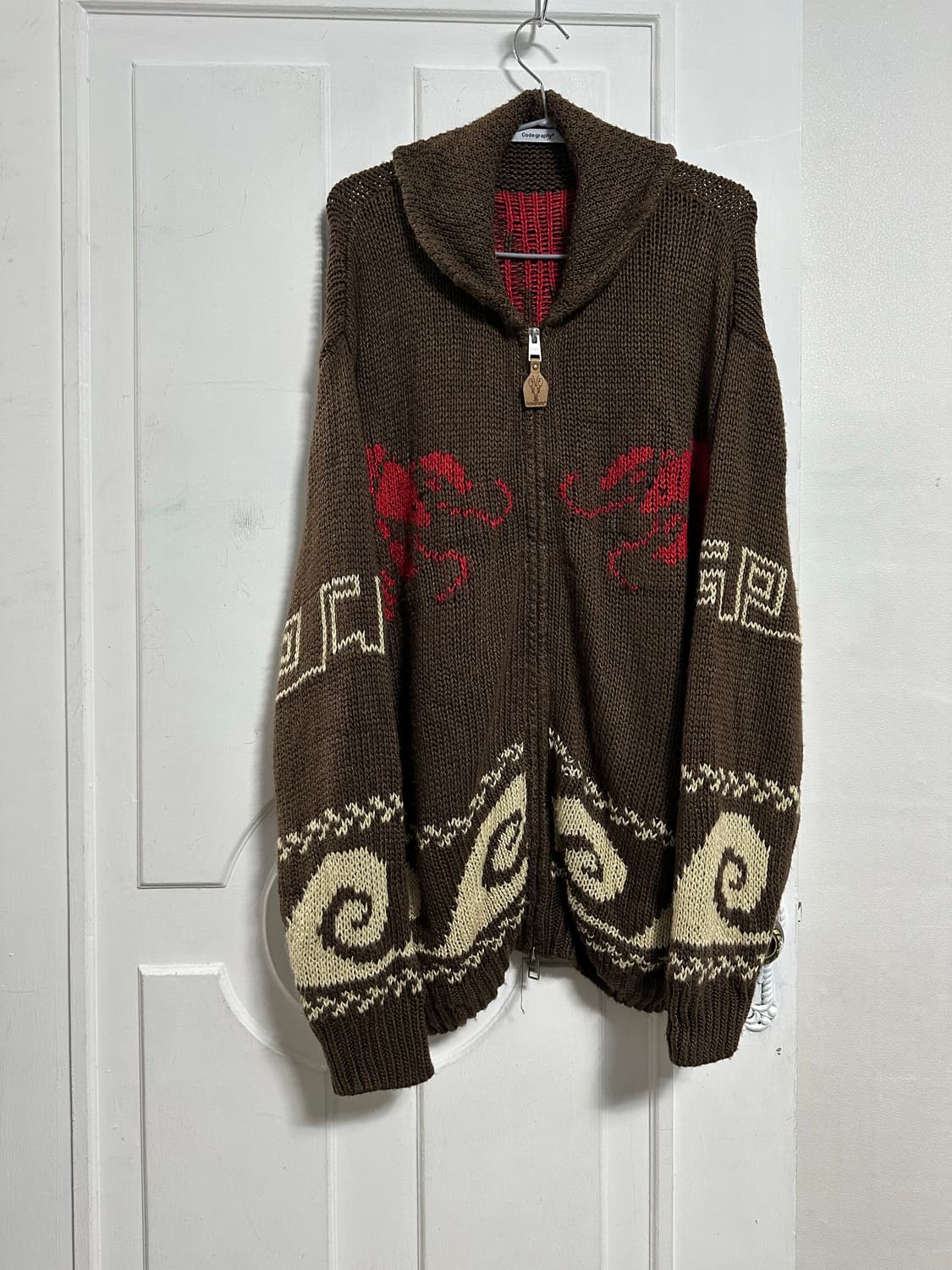 코드그라피 코위찬 니트 집업 상품이미지1