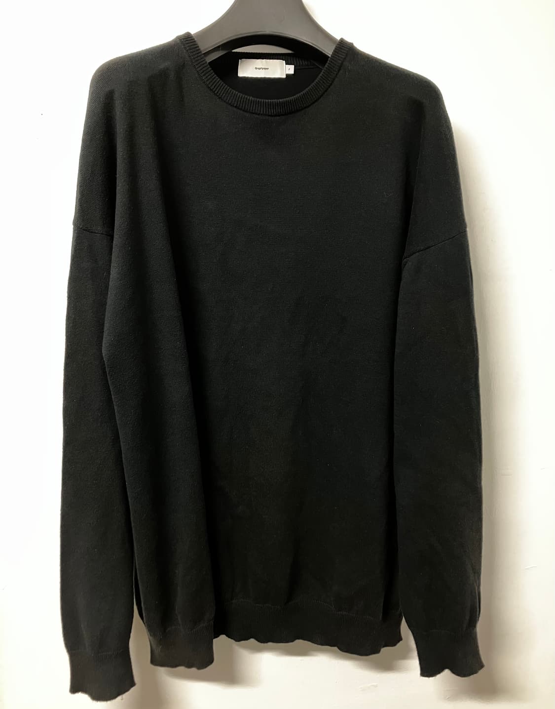 23ss 그라프페이퍼 니트 블랙 상품이미지2