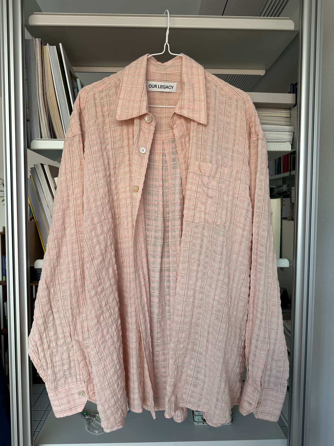 [48]아워레가시 버로우드 셔츠 핑크 상품이미지1