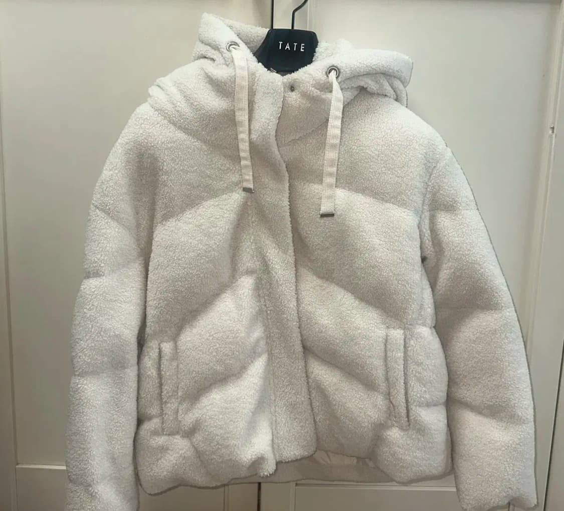 게스 뽀글이 후디 숏패딩 상품이미지2