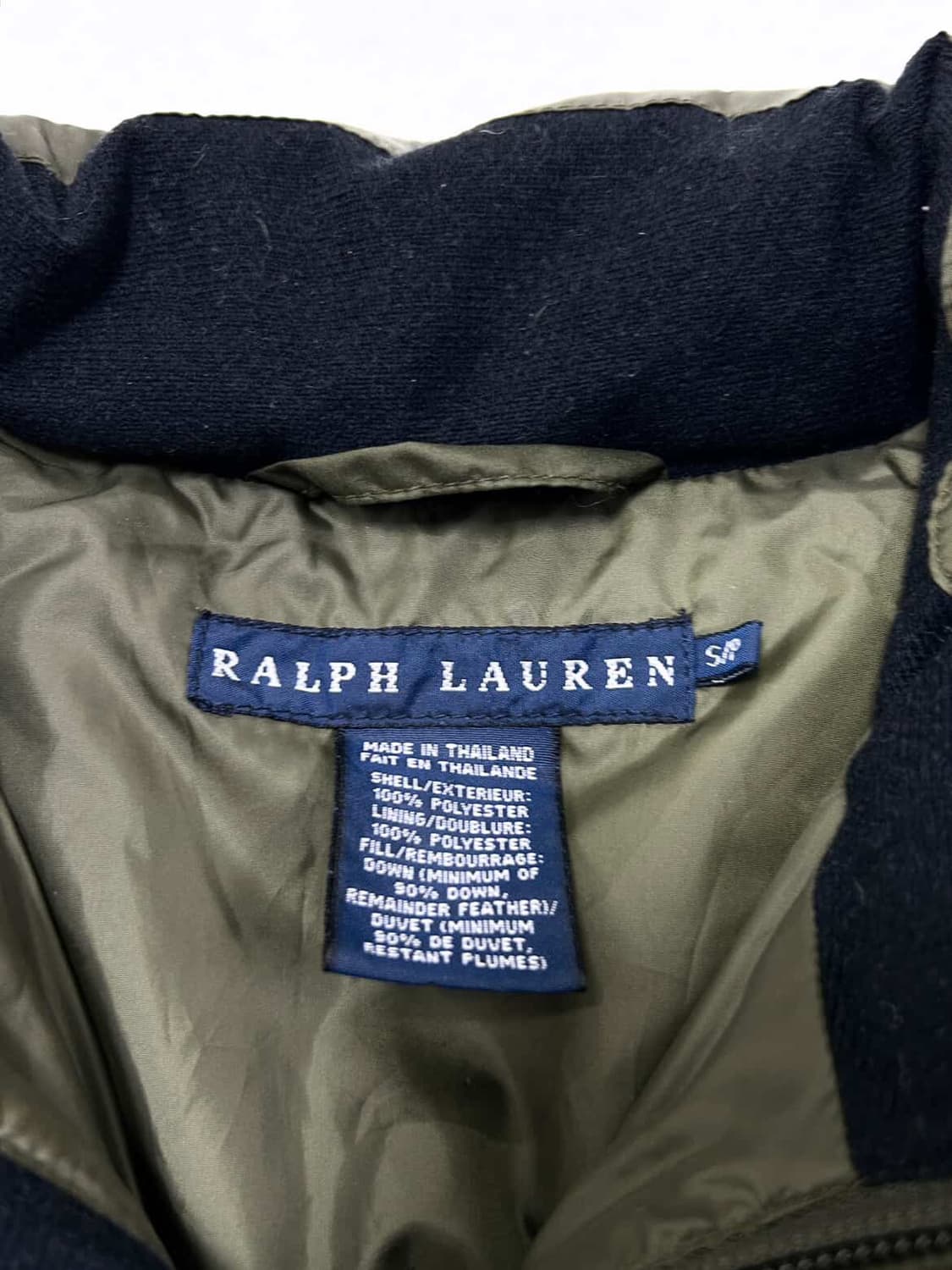 폴로 카키 투웨이 구스다운 숏패딩 상품이미지9