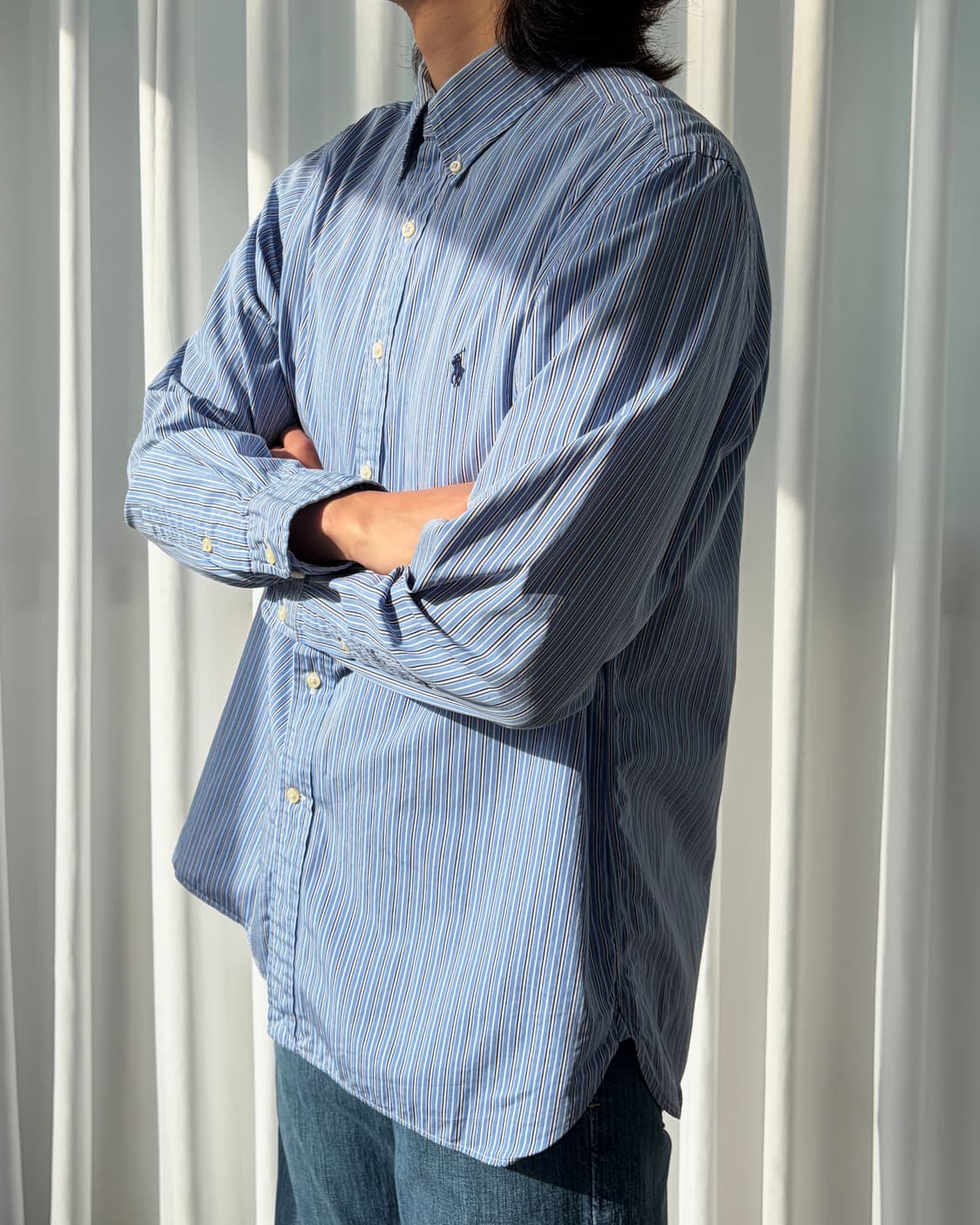 [L]폴로 랄프로렌 스트라이프 포플린 셔츠 상품이미지3