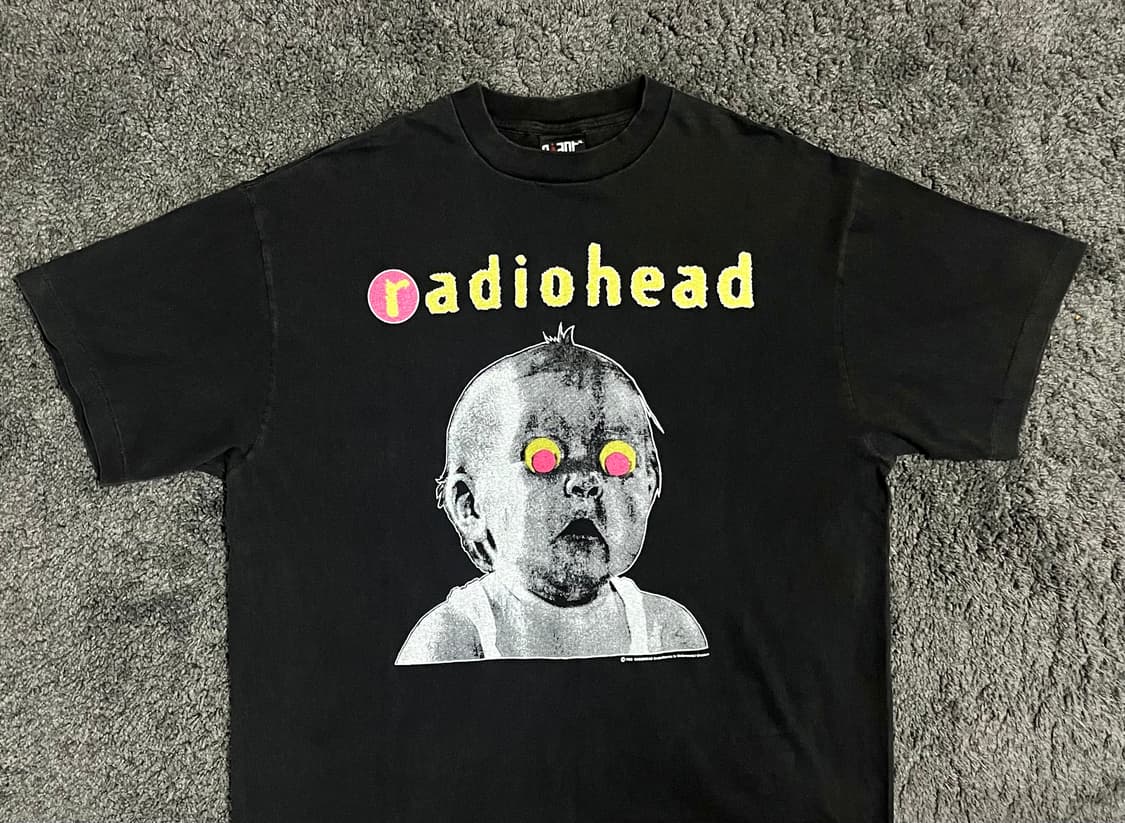(rep) 빈티지 라디오헤드 투어 티셔츠 상품이미지3
