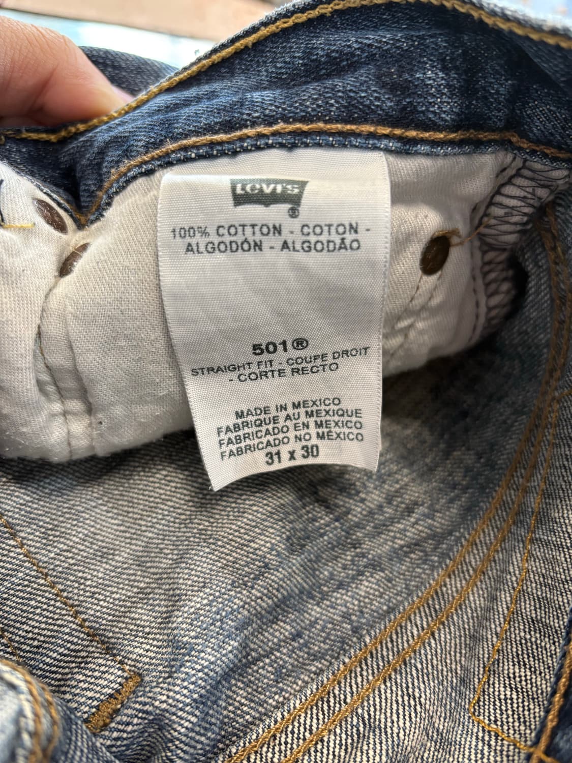 리바이스 501 xx 워싱 데님 상품이미지4