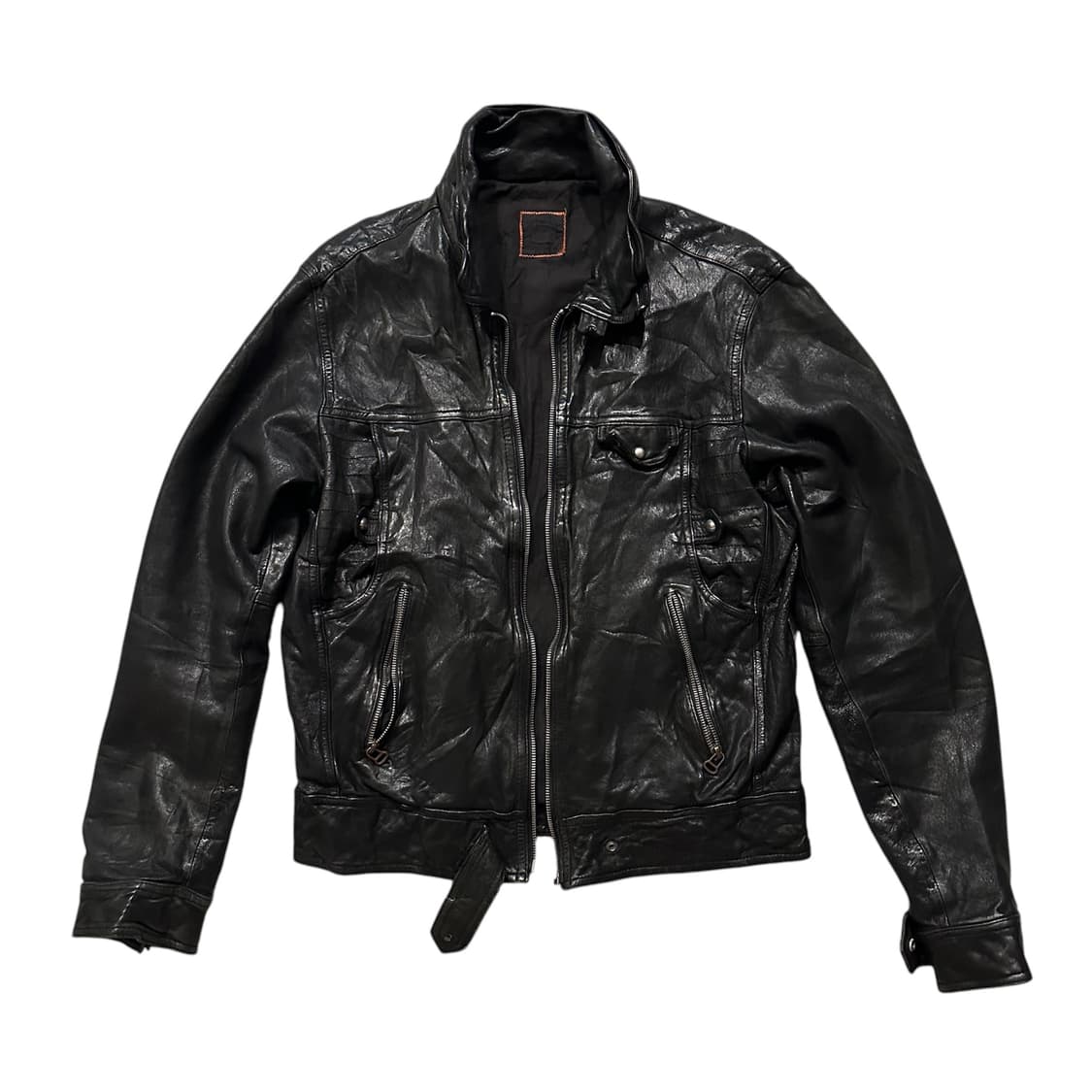 90s HugoBoss 휴고보스 양가죽 레더 자켓 상품이미지1