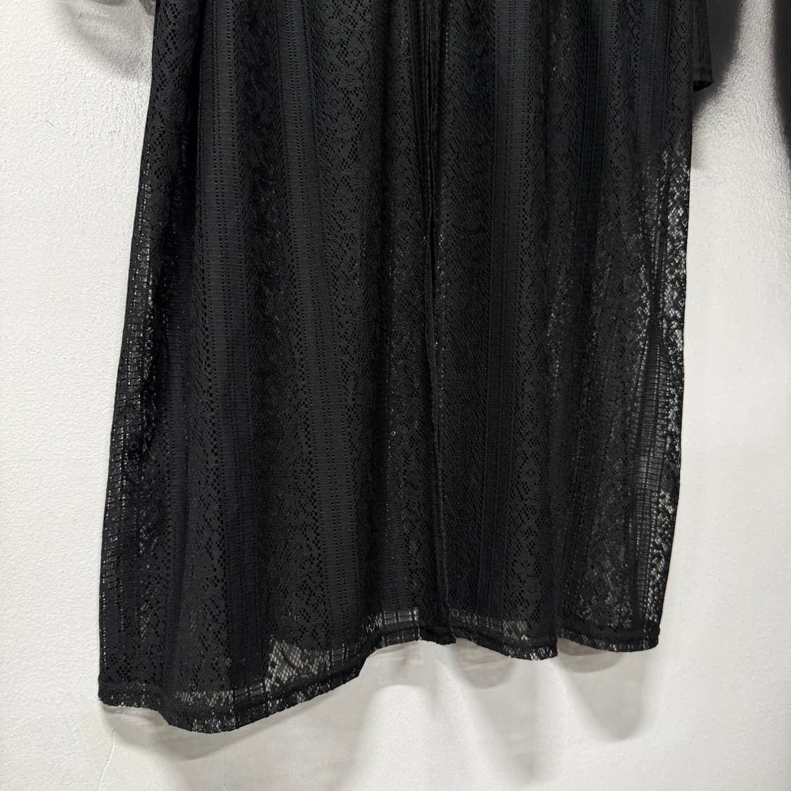 VTG 빈티지 고딕 플레어 크로쉐 펀칭 롱 가디건 상품이미지5