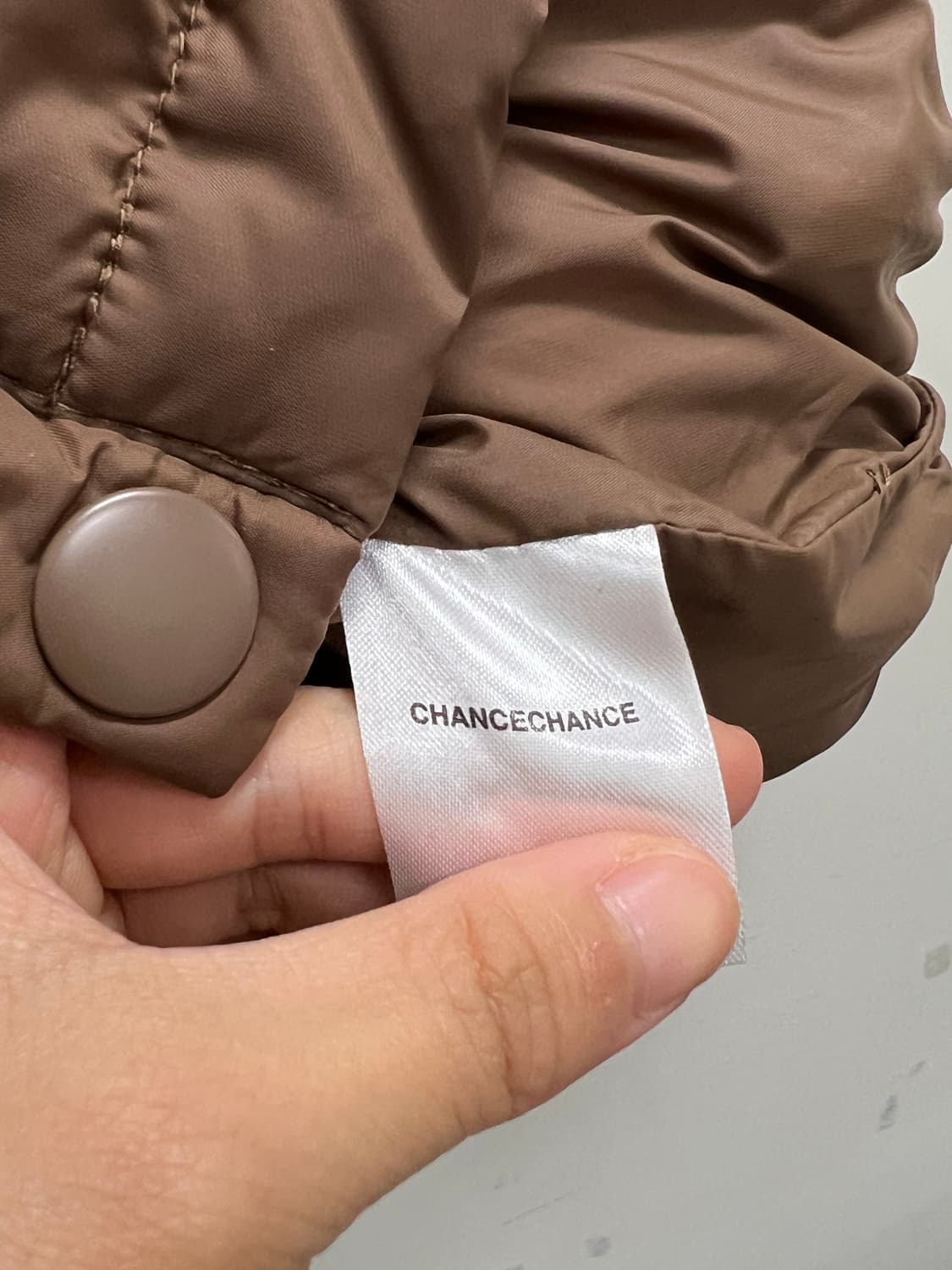 챈스챈스 덕다운 푸퍼 숏패딩 자켓 브라운 상품이미지3