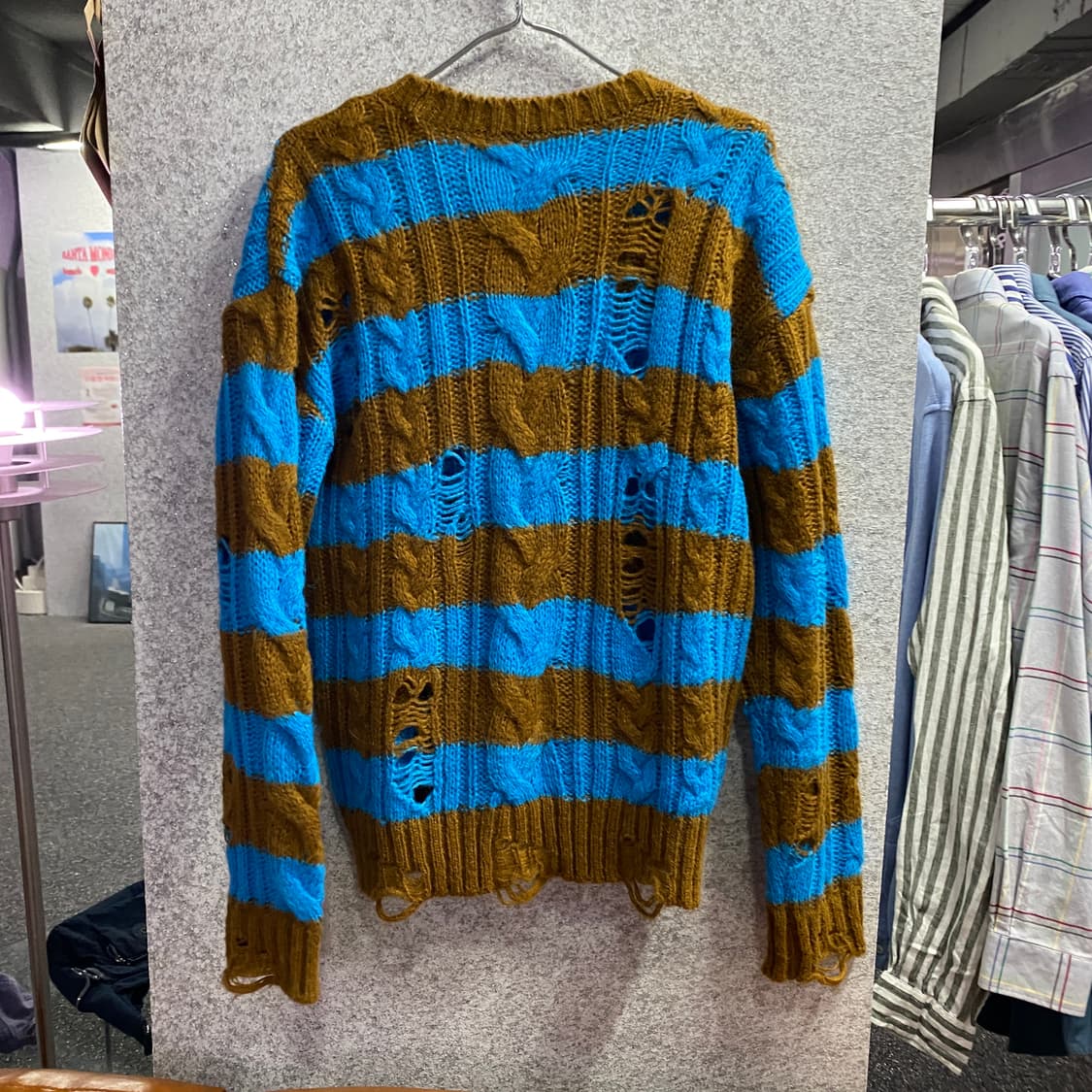 앤더슨벨 그런지 투톤 스트라이프 니트 B4497 상품이미지4