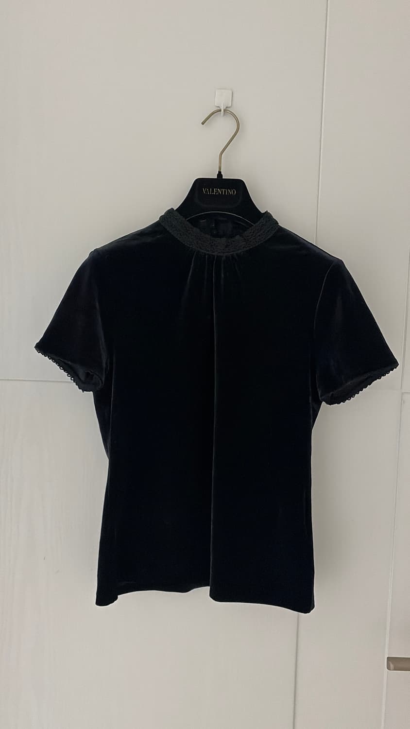 일본구매 벨벳 상의 블랙 44,마른55 상품이미지3