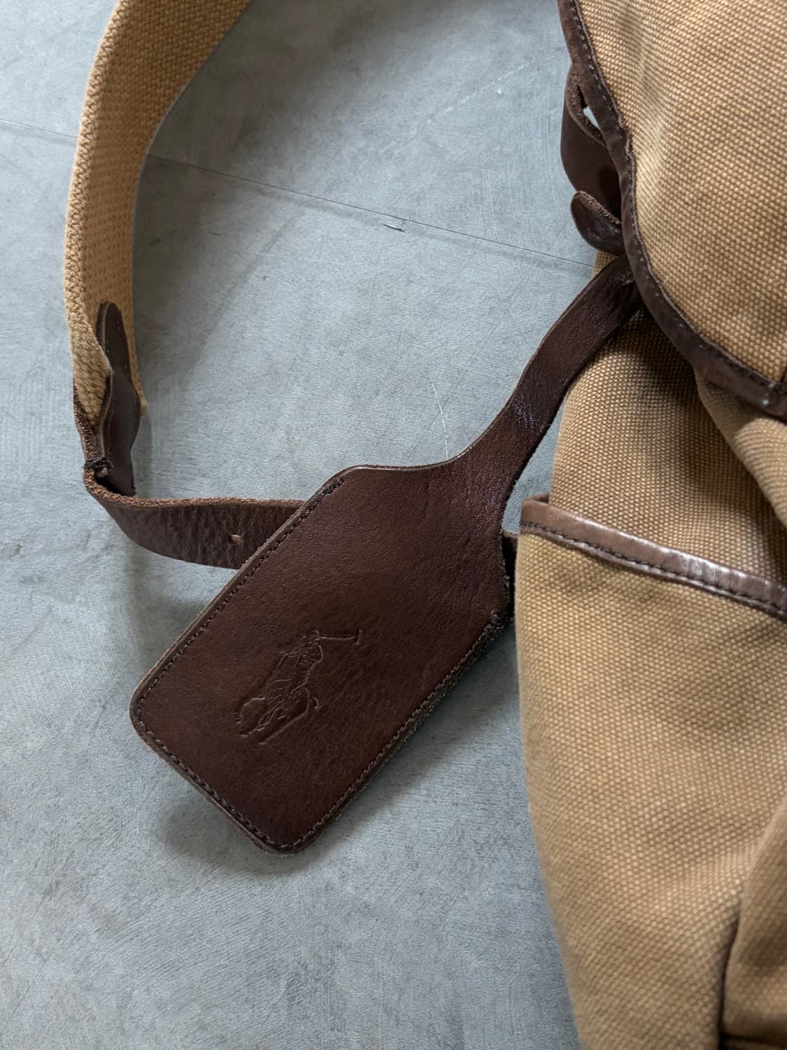 Polo 폴로 랄프로렌 레더 트림 캔버스 백팩 상품이미지6