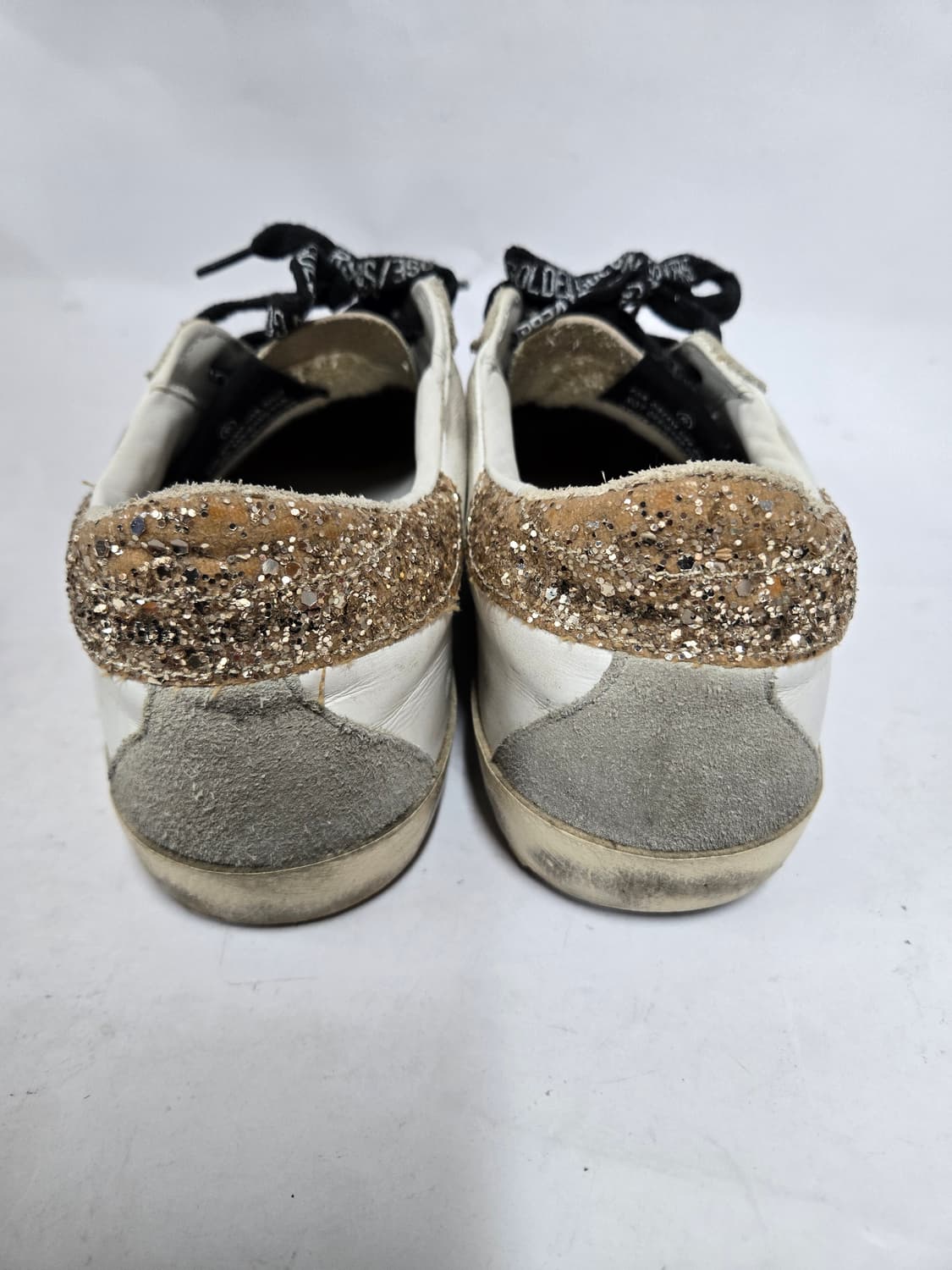 골든구스 슈퍼스타 스니커즈 화이트 실버 글리터 36 230 상품이미지4