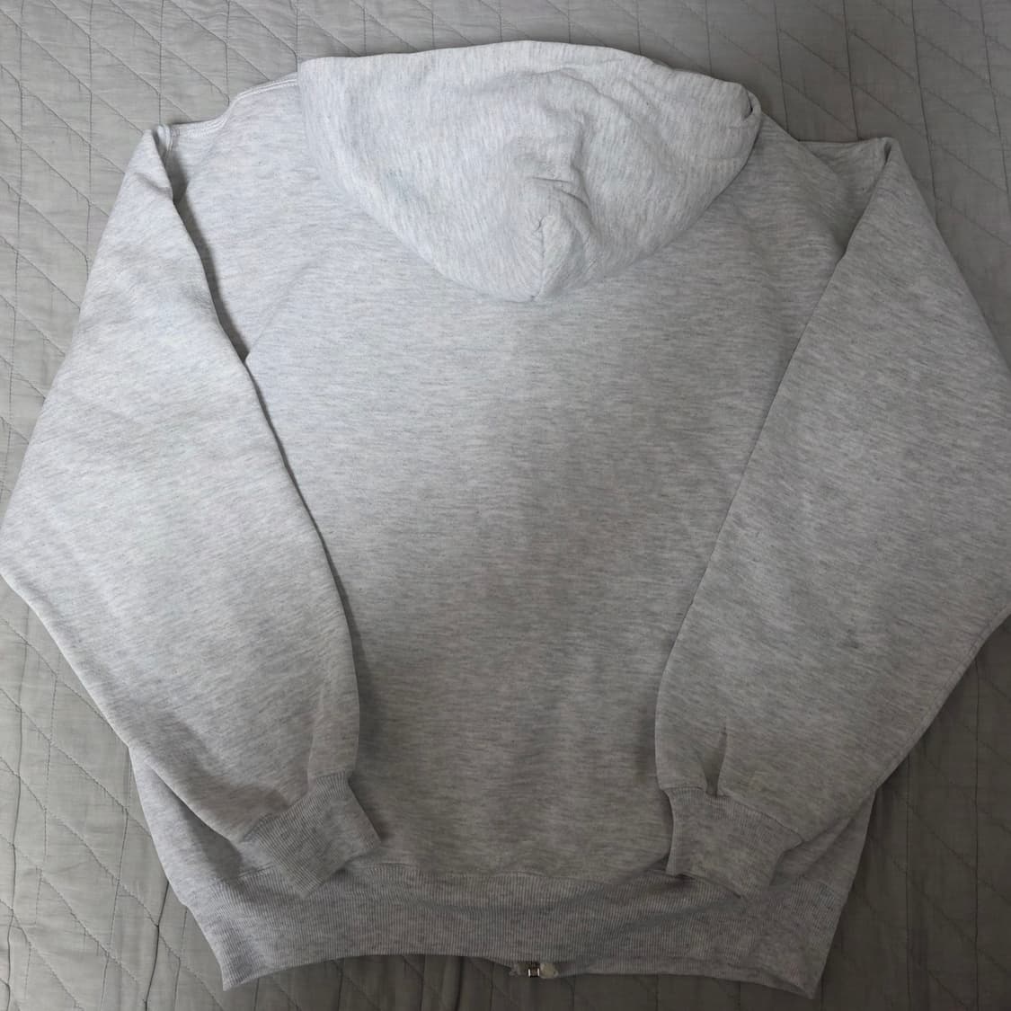 [L] 90s 러셀 애슬레틱 후드집업 라이트 그레이 굿컨디션 상품이미지3