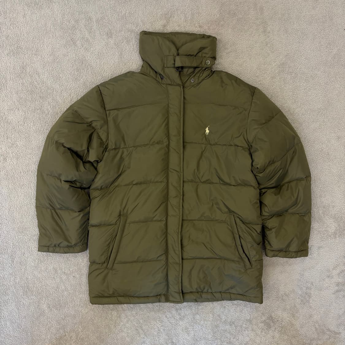 폴로 랄프로렌 카키 덕다운 패딩 상품이미지2