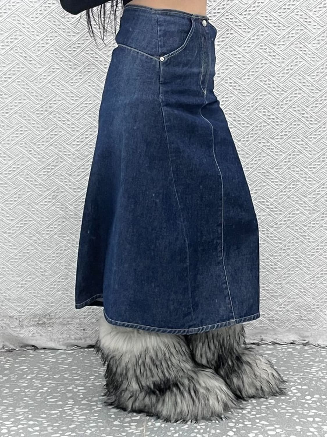 리바이스 엔지니어드 모던캐주얼 데님 스커트 청치마 80 C08586 상품이미지1