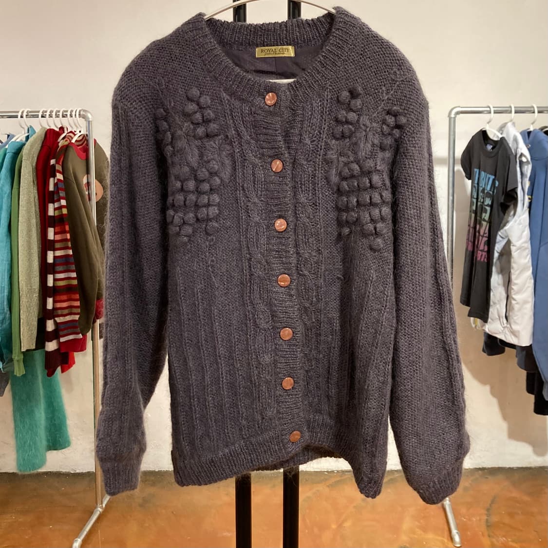 ROYAL CITY 빈티지 폼폼 가디건 / OS 사이즈 상품이미지3