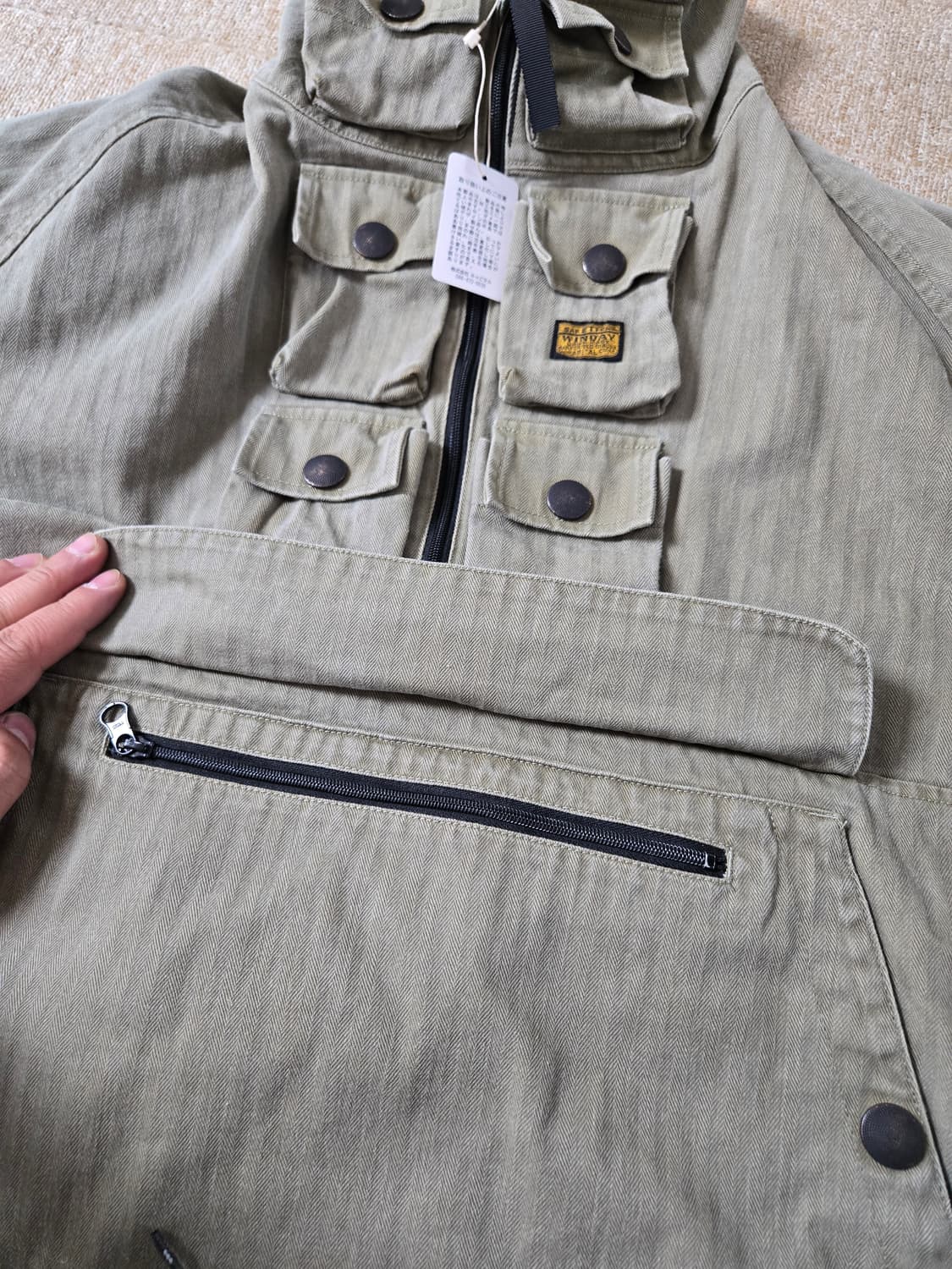 Kapital 헤링본 니켈 아노락  상품이미지5