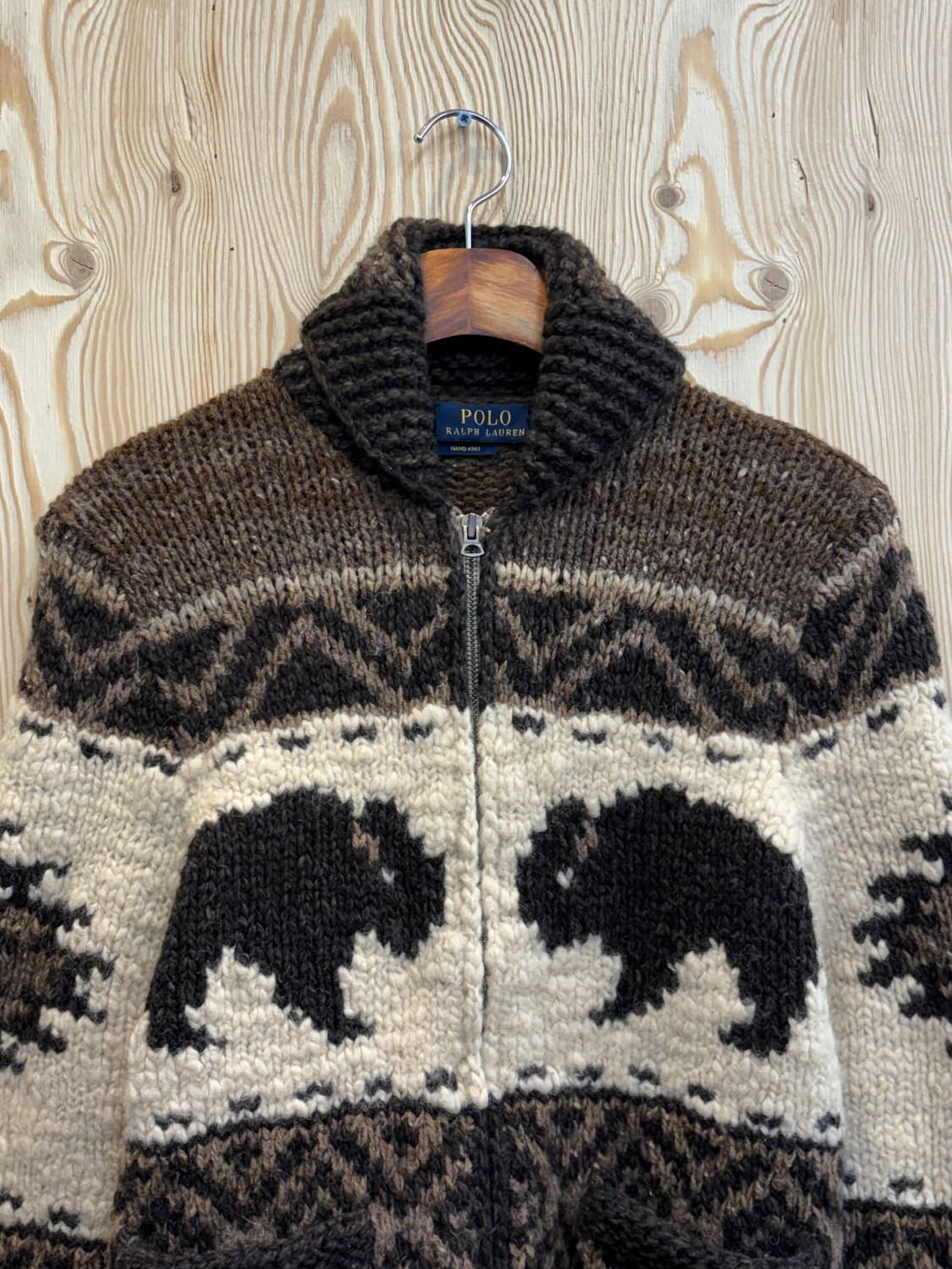 폴로 랄프로렌 베어&성조기 코위찬 집업 상품이미지2