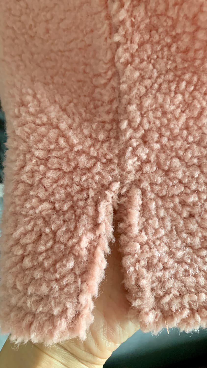 분홍 핑크 뽀글이 후리스 집업 조끼 퍼 베스트 골프웨어 S사이즈 상품이미지4