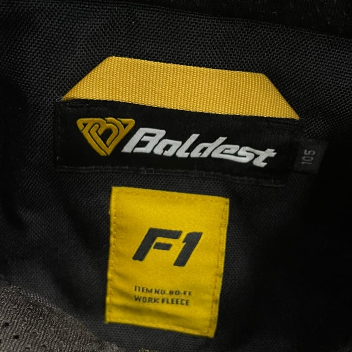 105 볼디스트 F1 워크 시그니처 플리스 자켓  상품이미지3