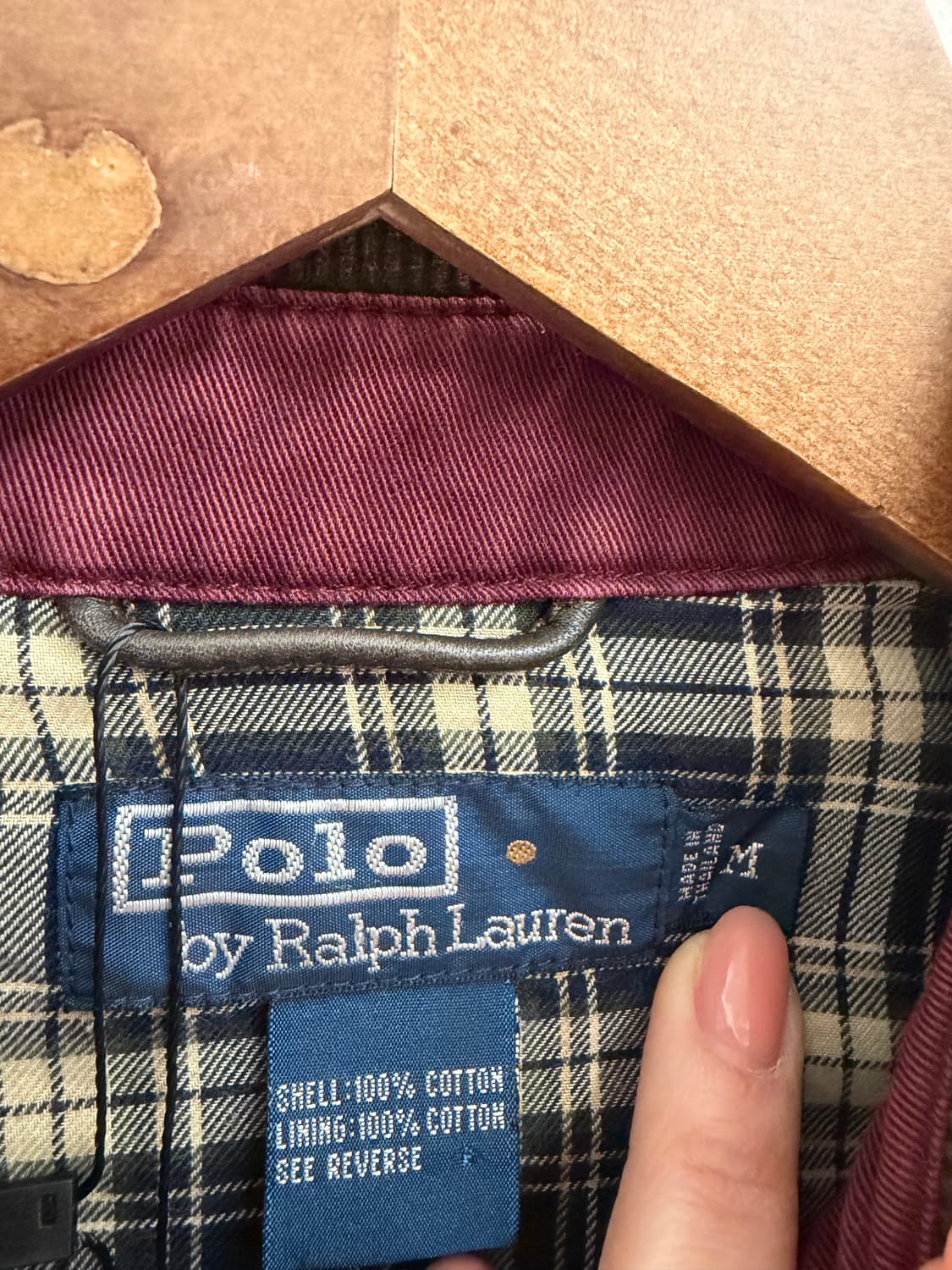 N158. 폴로 랄프로렌 버건디 스윙탑 자켓 상품이미지2