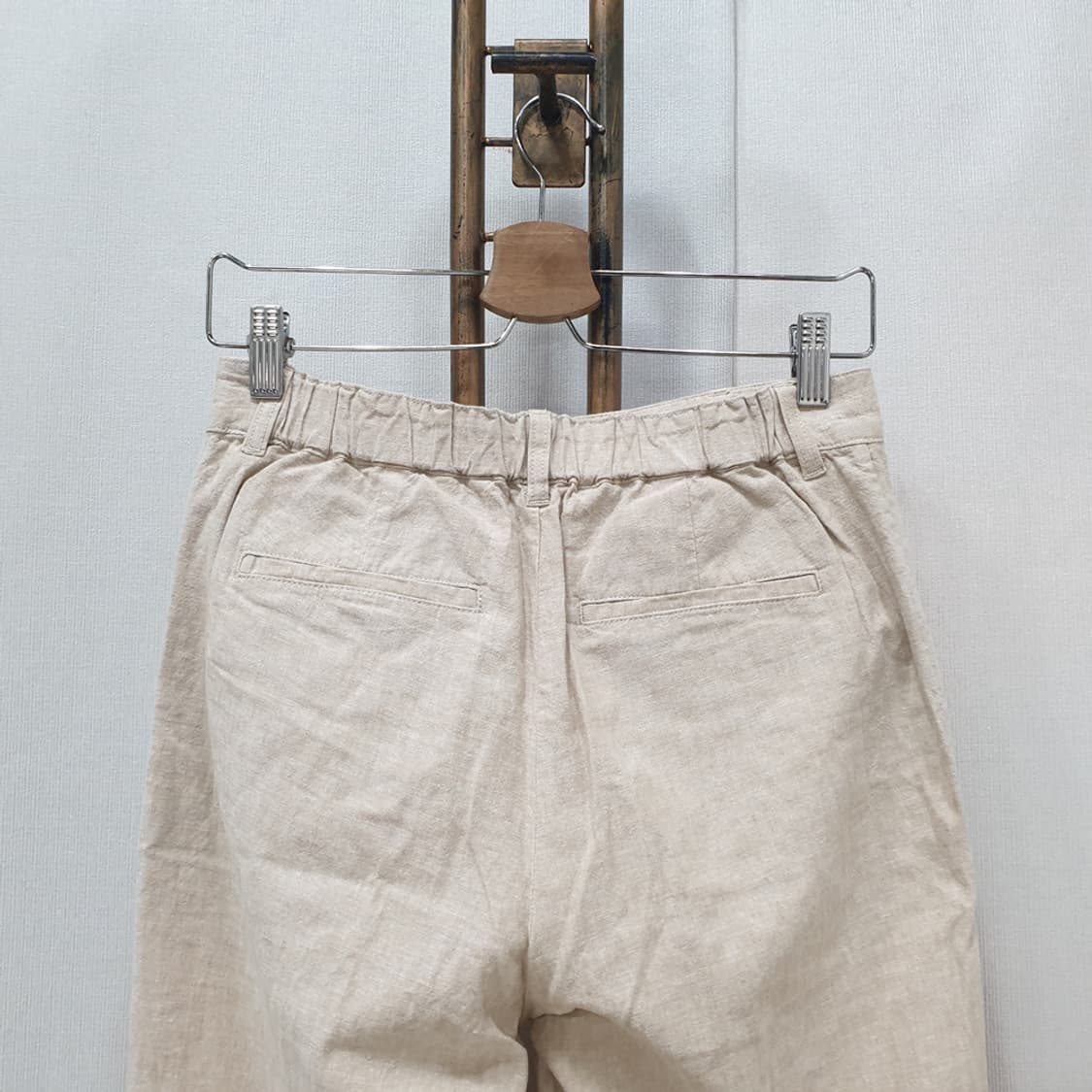 유니클로 우먼 밴딩 린넨 바지 M (26~27) 상품이미지4