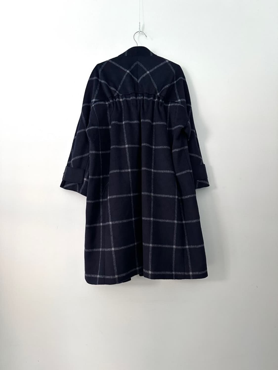 EVA TAILOR check 2 button coat / navy 상품이미지4