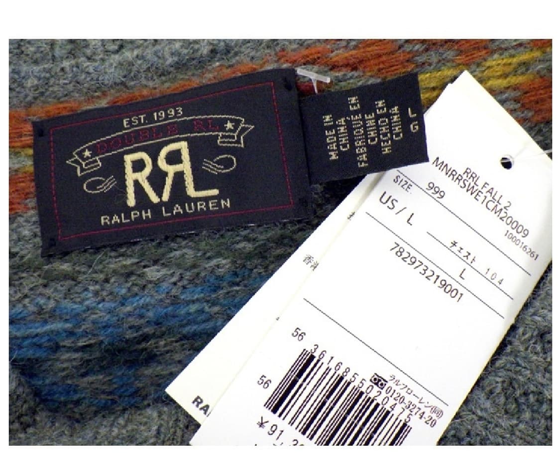 RRL 페어 아일 울 블렌드 스웨터 베스트 상품이미지3