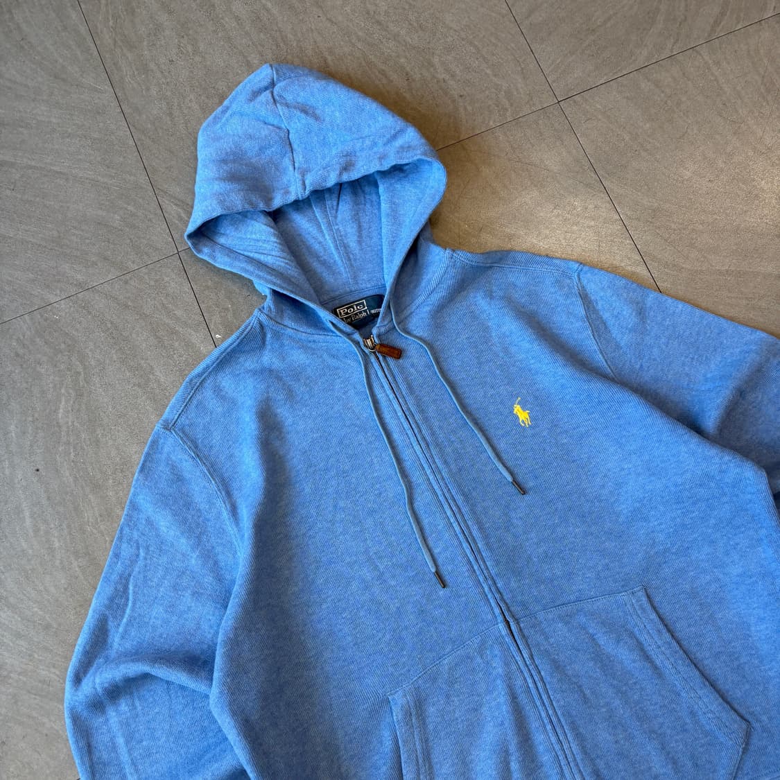폴로 정품 블루 후드 집업 자켓  상품이미지2