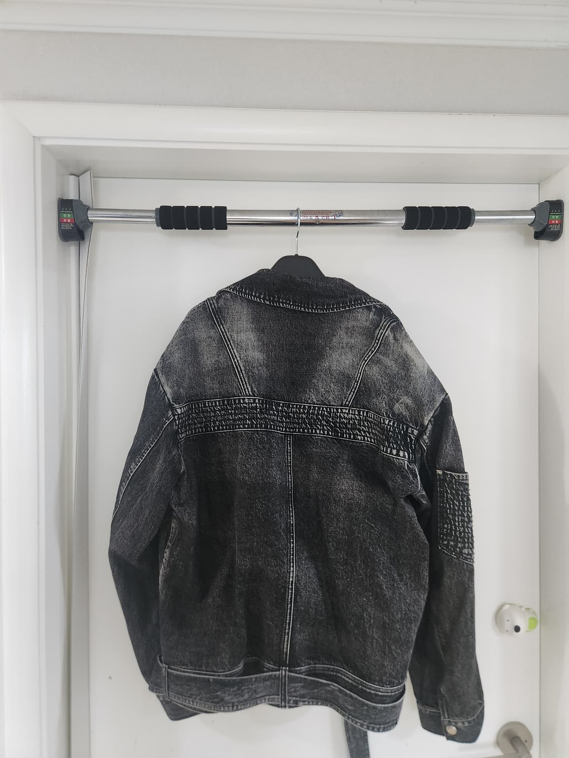 %새제품% 메종미네드 데님 라이더 자켓 L블랙 워싱 자켓 상품이미지5