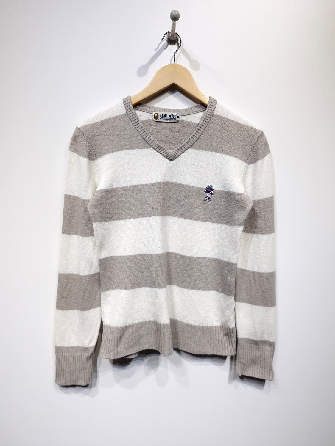 A Bathing Ape 베이프 코튼 브이넥 니트(S) 상품이미지1