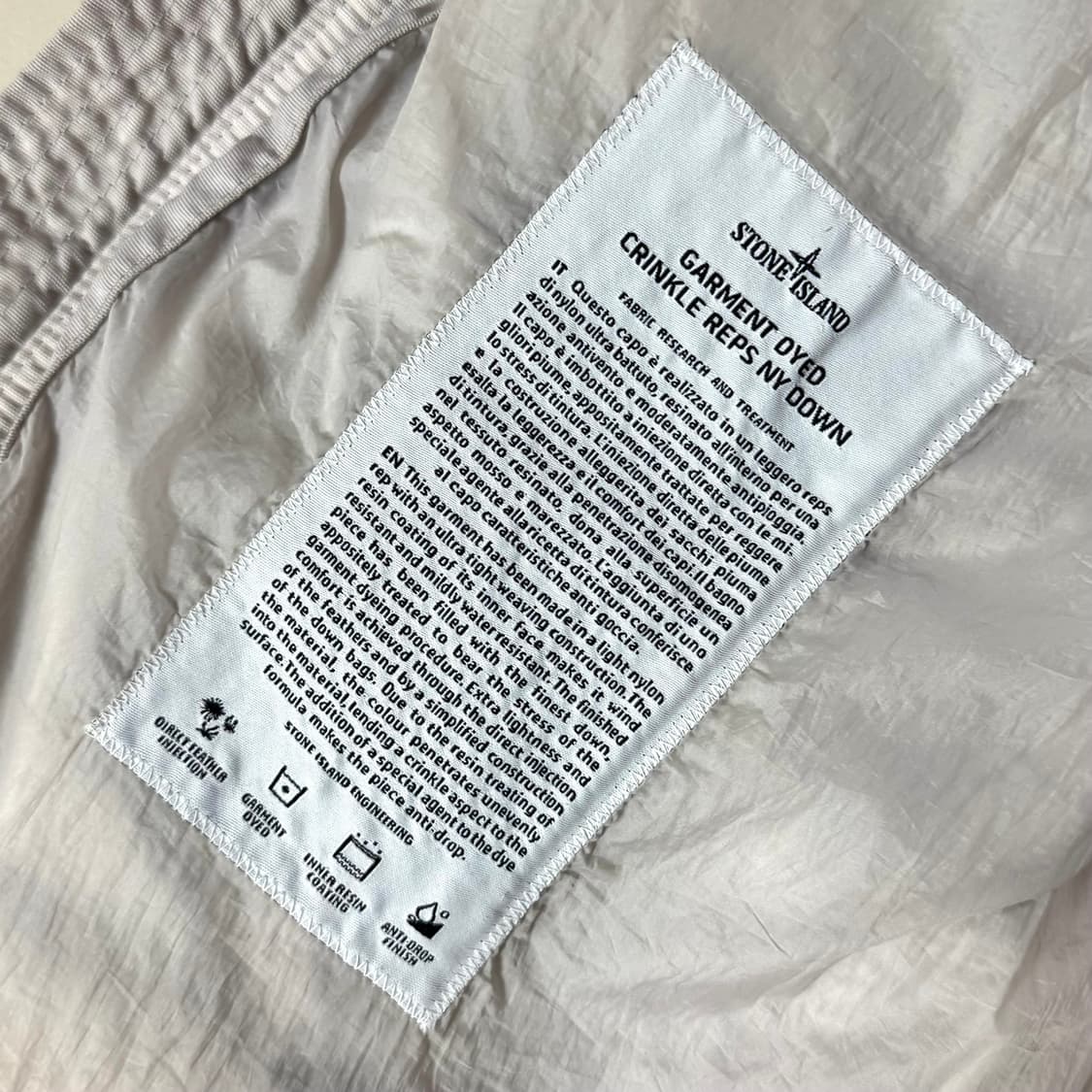 [XL/당일출고]스톤아일랜드 가먼트다잉 크링클랩스 패딩 상품이미지5