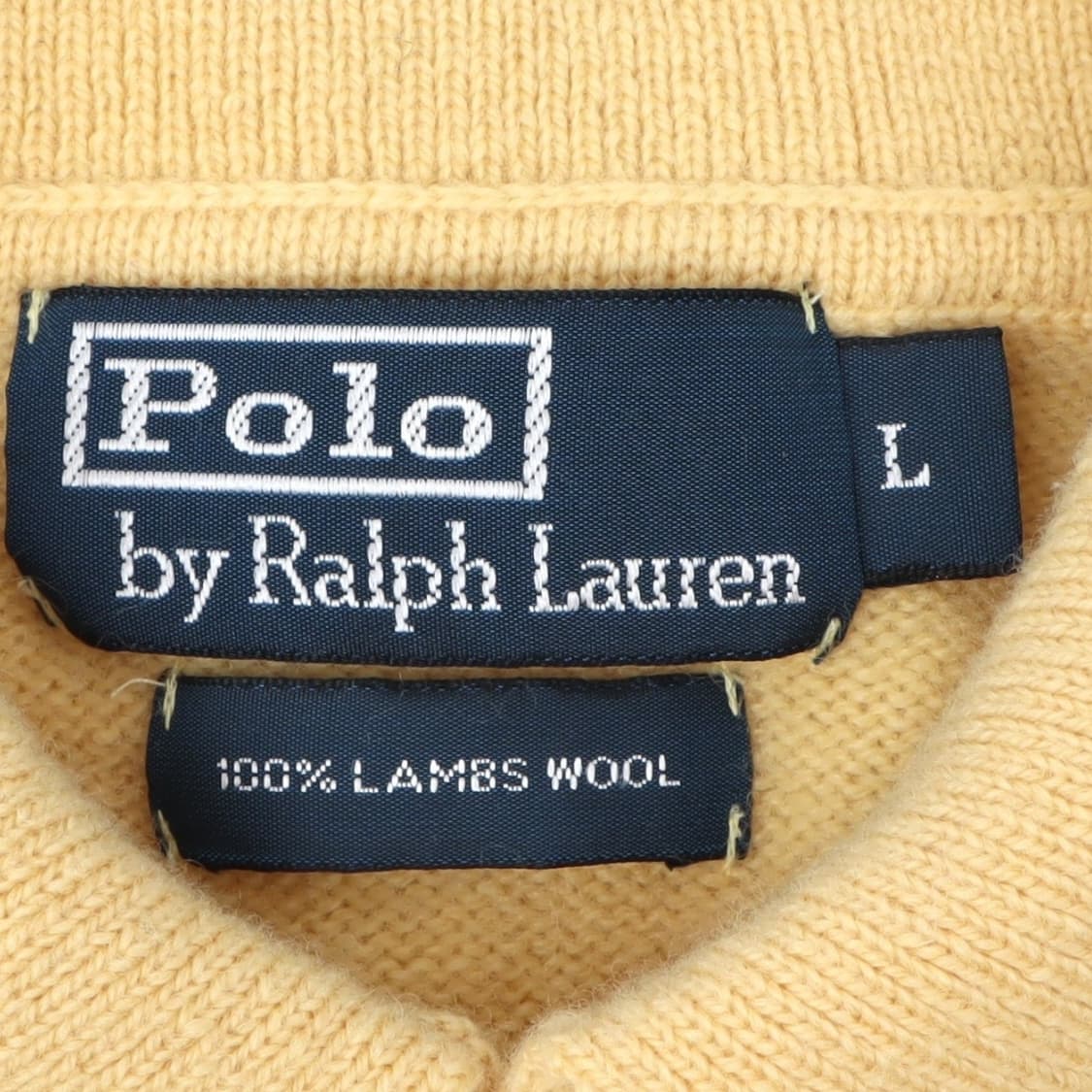 폴로 랄프로렌 옐로우 버튼업 램스울 카라 니트 상품이미지8