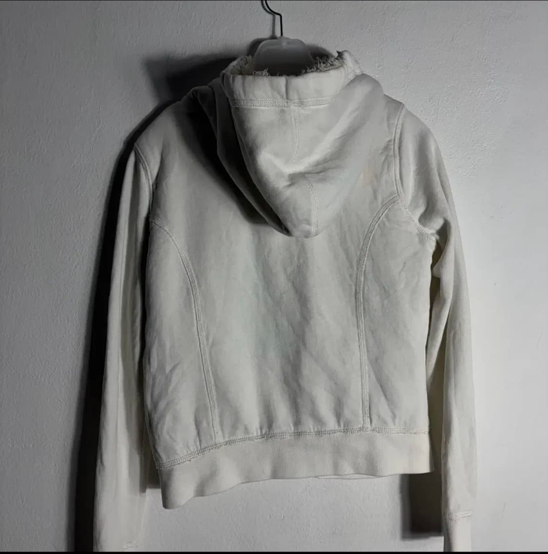 아베크롬비 화이트 후드 가디건(L) 상품이미지3