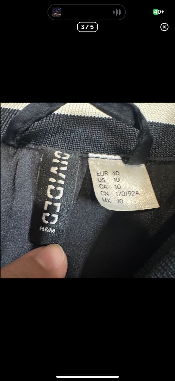  (바배) H&M 호랑이 자수 스카쟌 상품이미지4