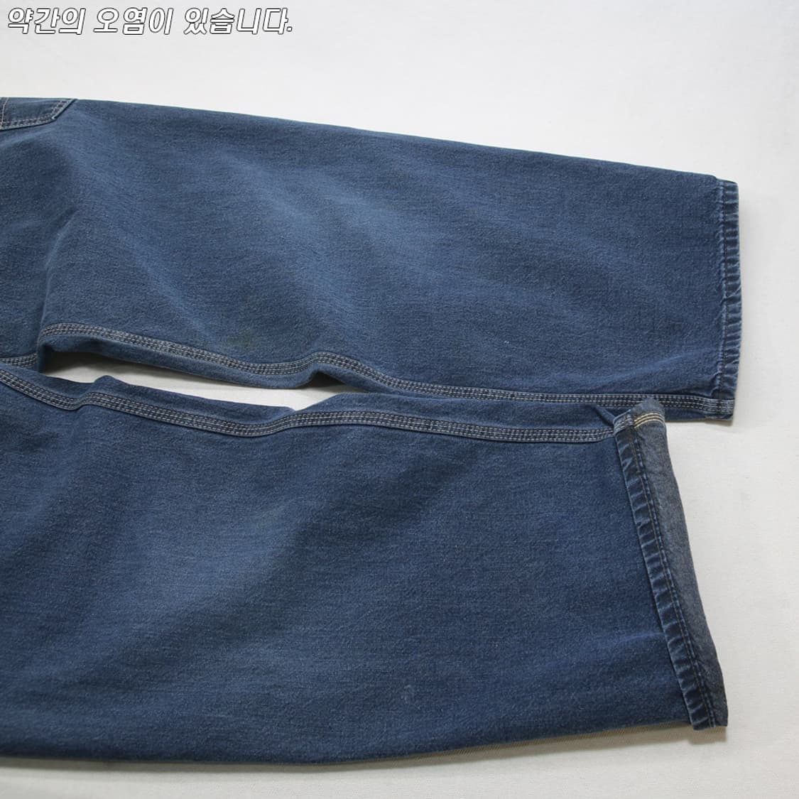 (착용컷) EDWIN 신치백 데님 오버롤 팬츠 (남성용) 상품이미지10