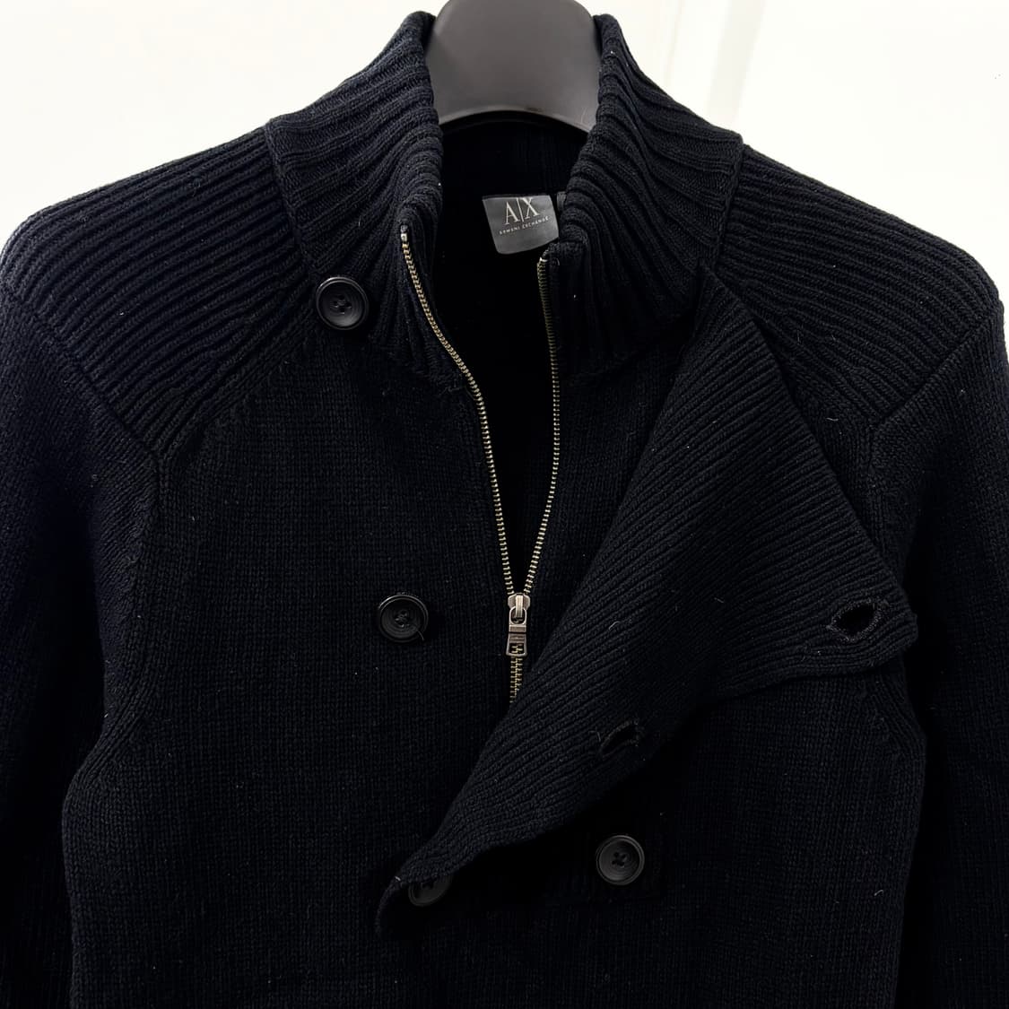아르마니 익스체인지 나폴레옹 반집업 니트 상품이미지6