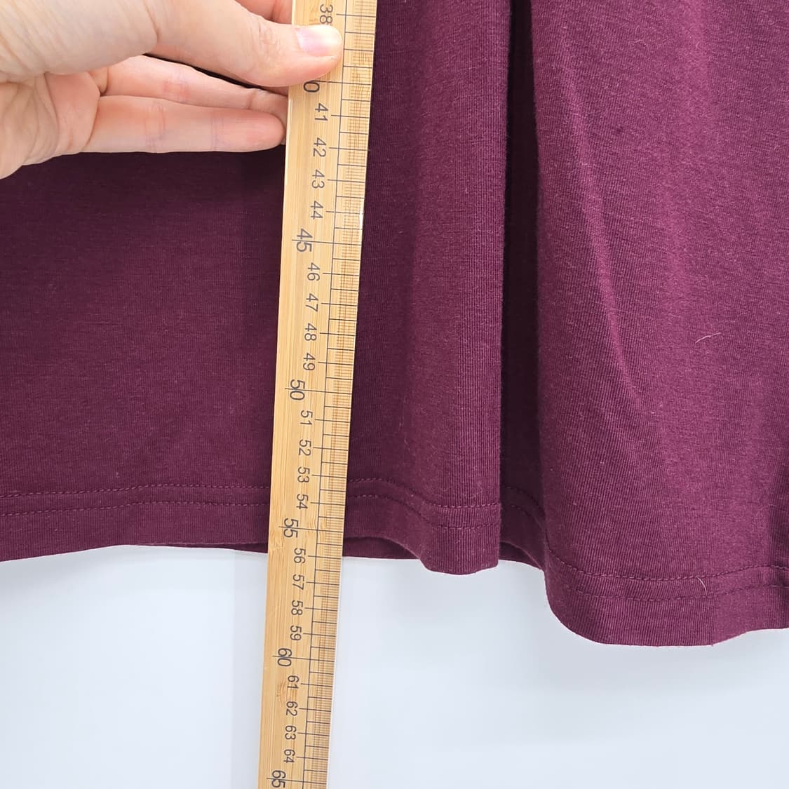 axes femme 레이스 장식 긴팔 티셔츠 버건디 상품이미지4