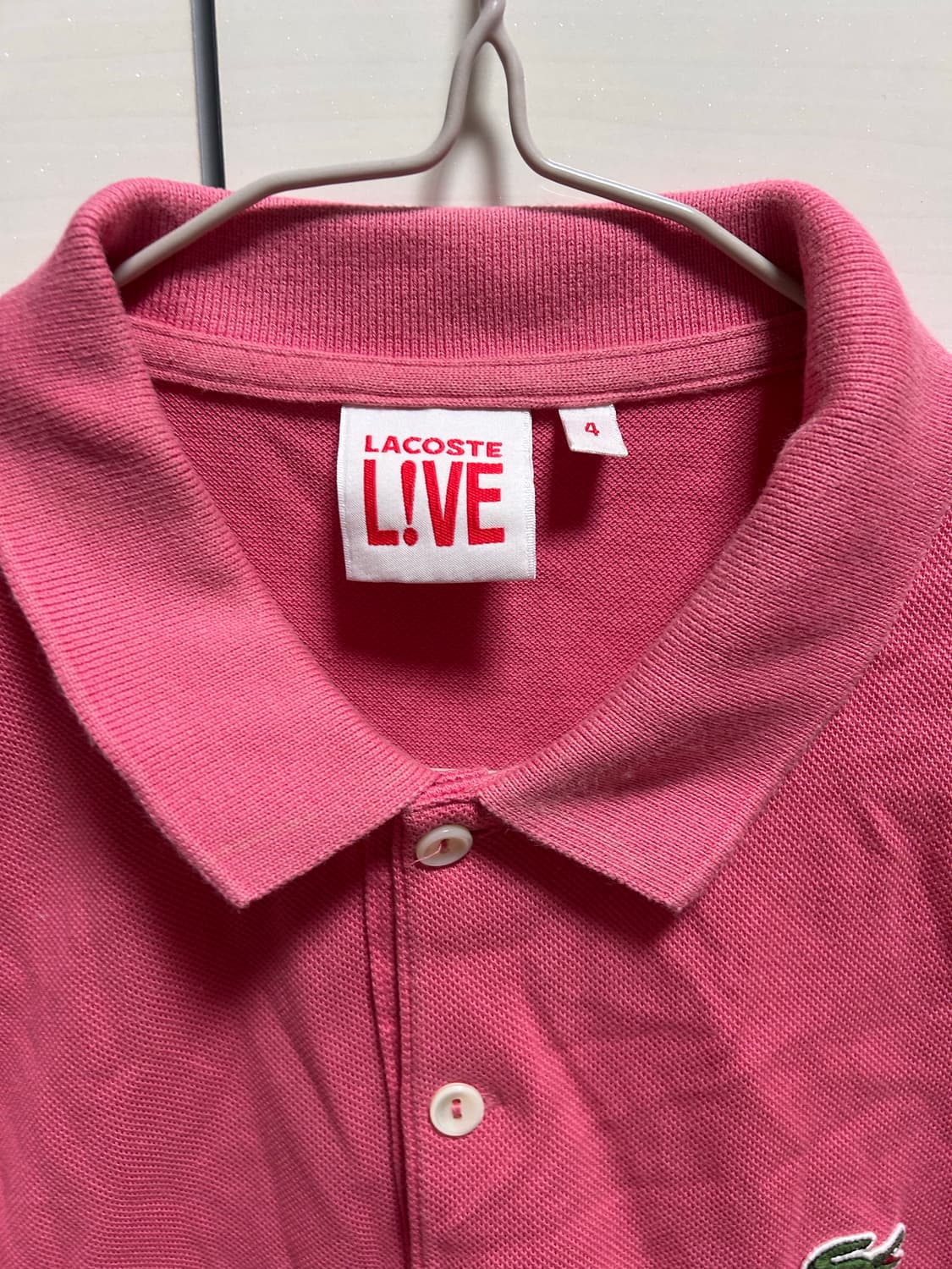 라코스테 LIVE 여성 핑크 폴로티 4 상품이미지2
