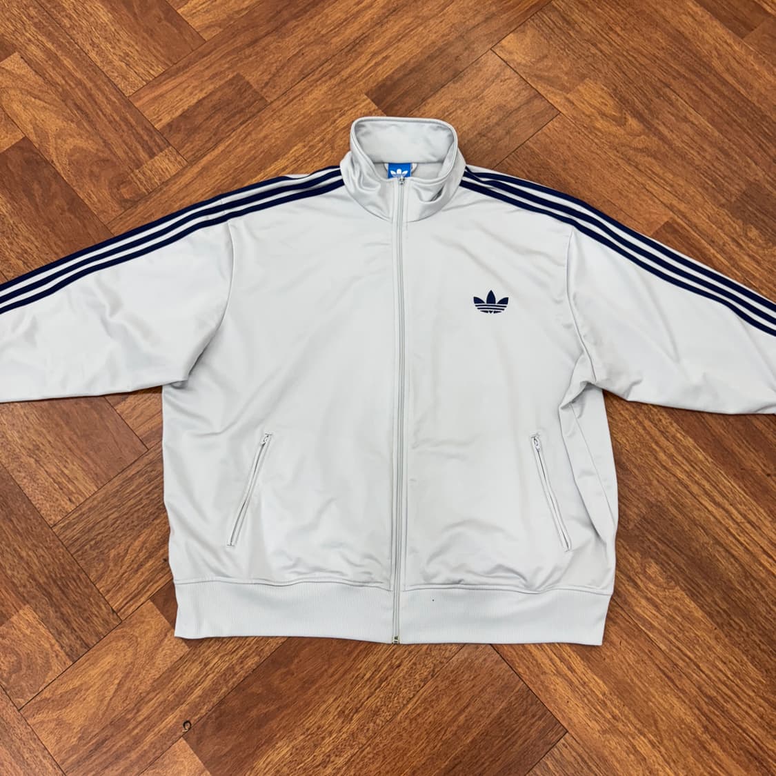 115 아디다스 해외판 네이비/밝은그레이 파이어버드  트랙탑 져지 상품이미지2