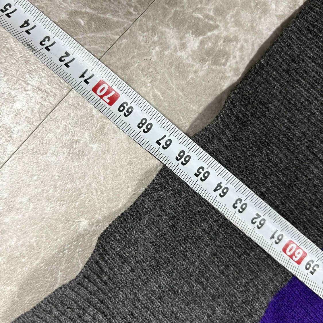 폴로 랄프로렌 메리노 울 맨즈라인 스트라이프 크루넥 니트(L) 상품이미지6